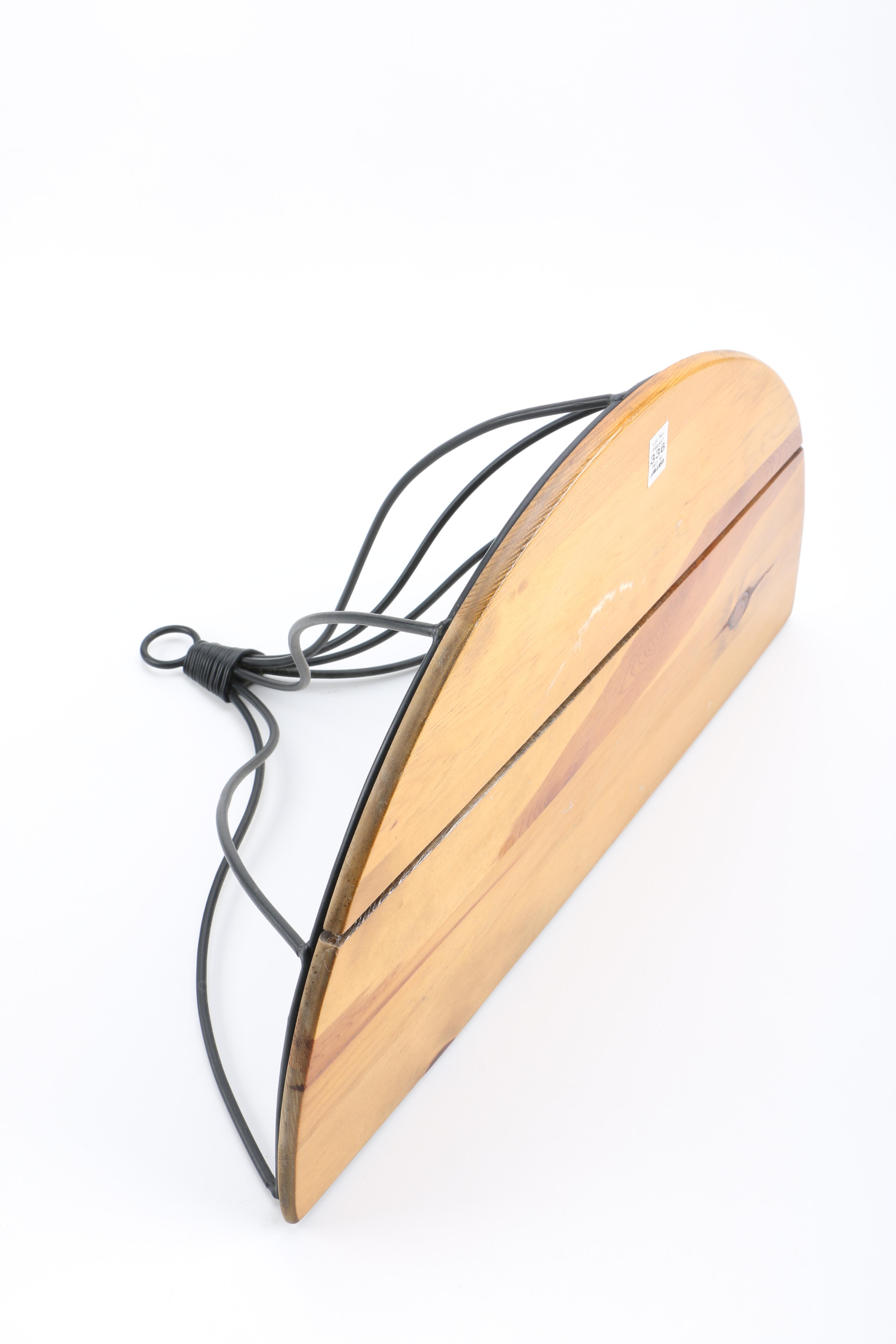 Wrought Iron and Wood Decorative Wall Mounted Shelf