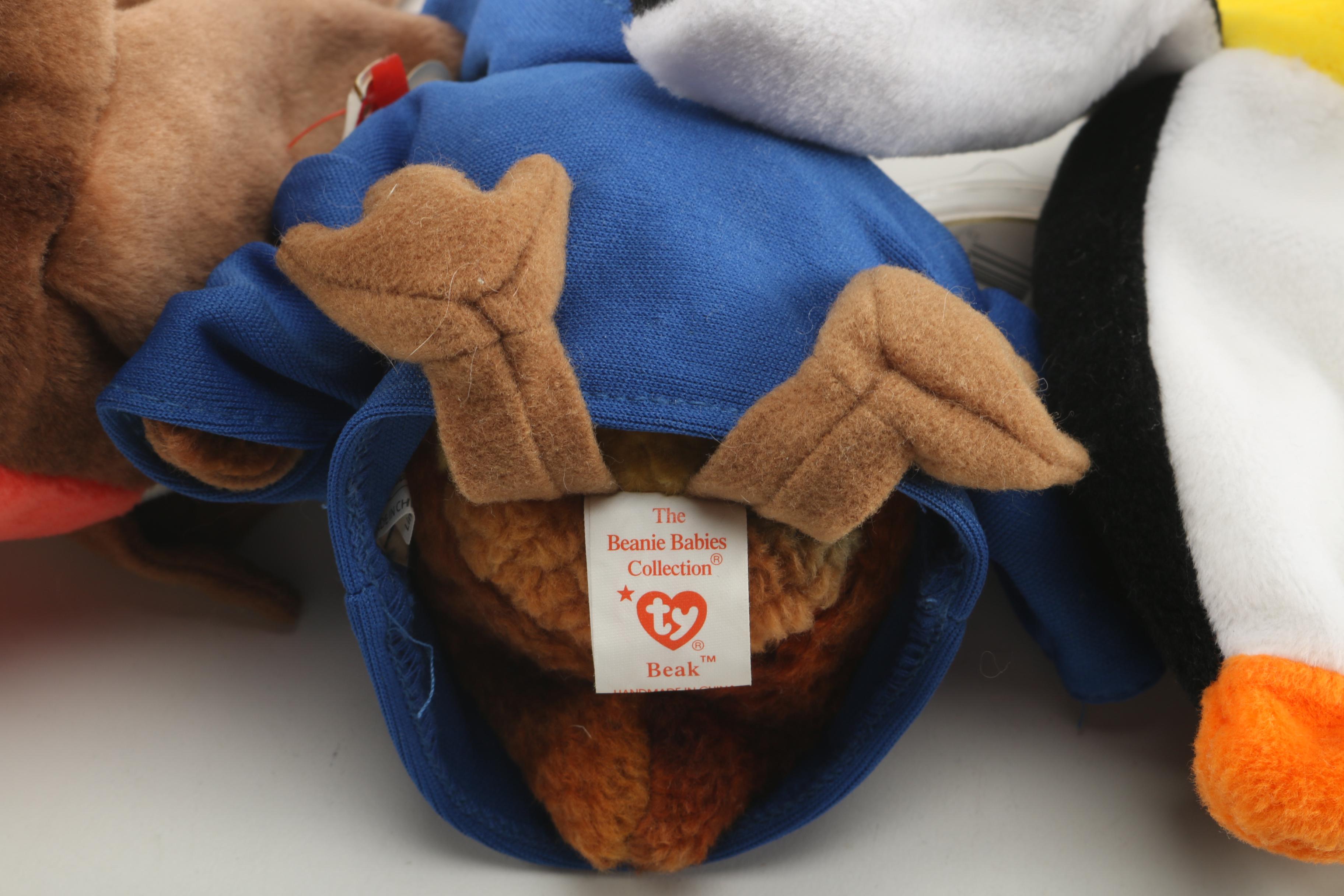 Assortment of TY Beanie Babies Including Teenie Beanie Babies