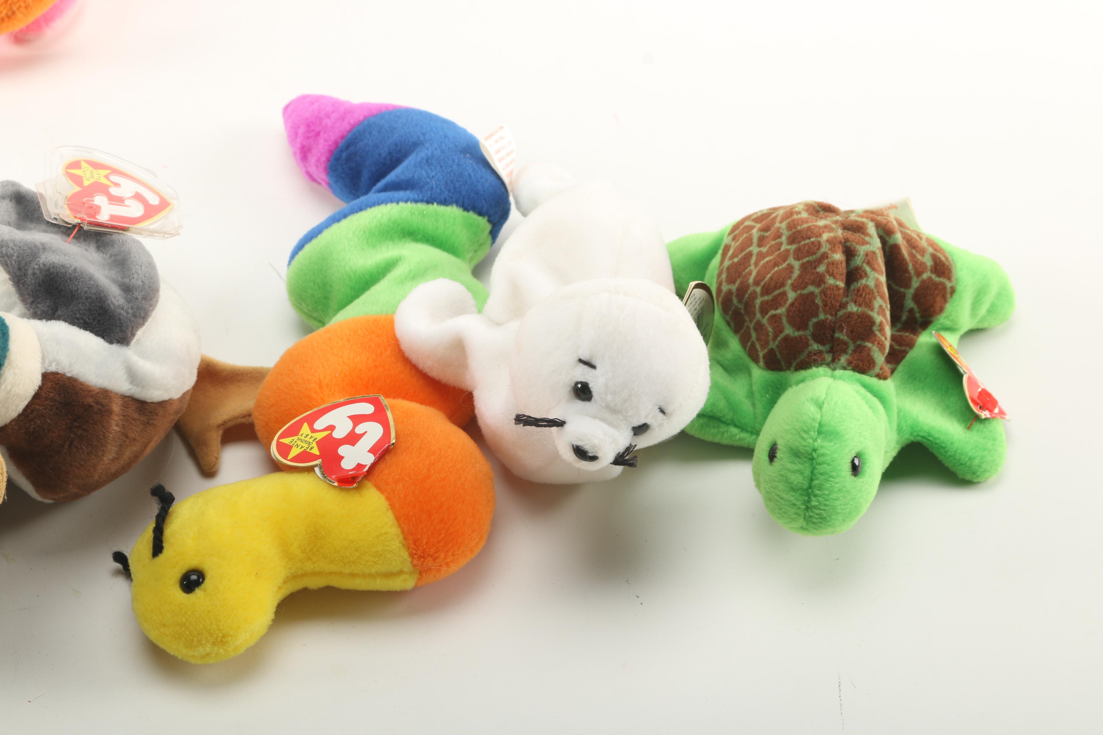 Assortment of TY Beanie Babies Including Teenie Beanie Babies