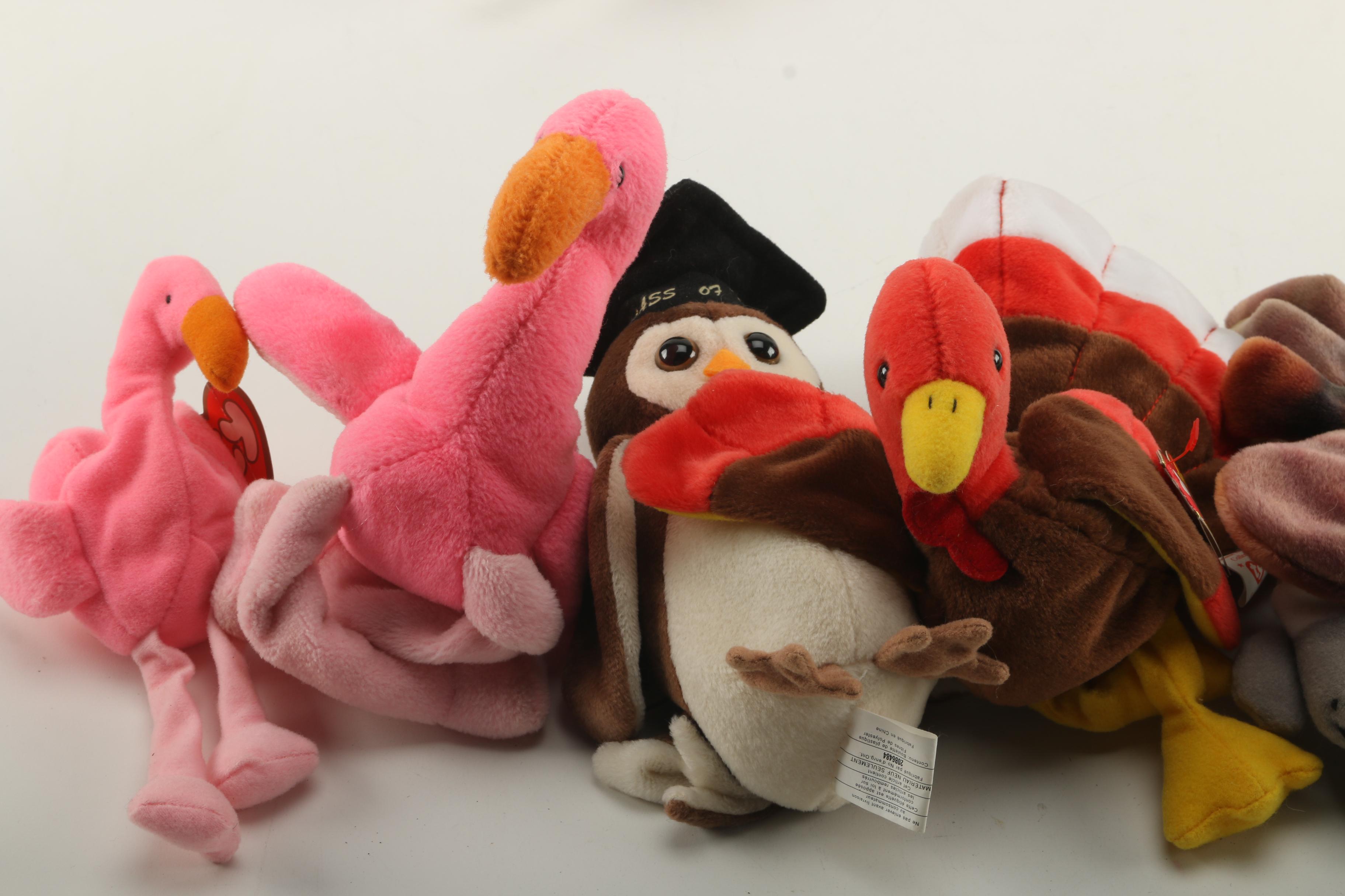 Assortment of TY Beanie Babies Including Teenie Beanie Babies
