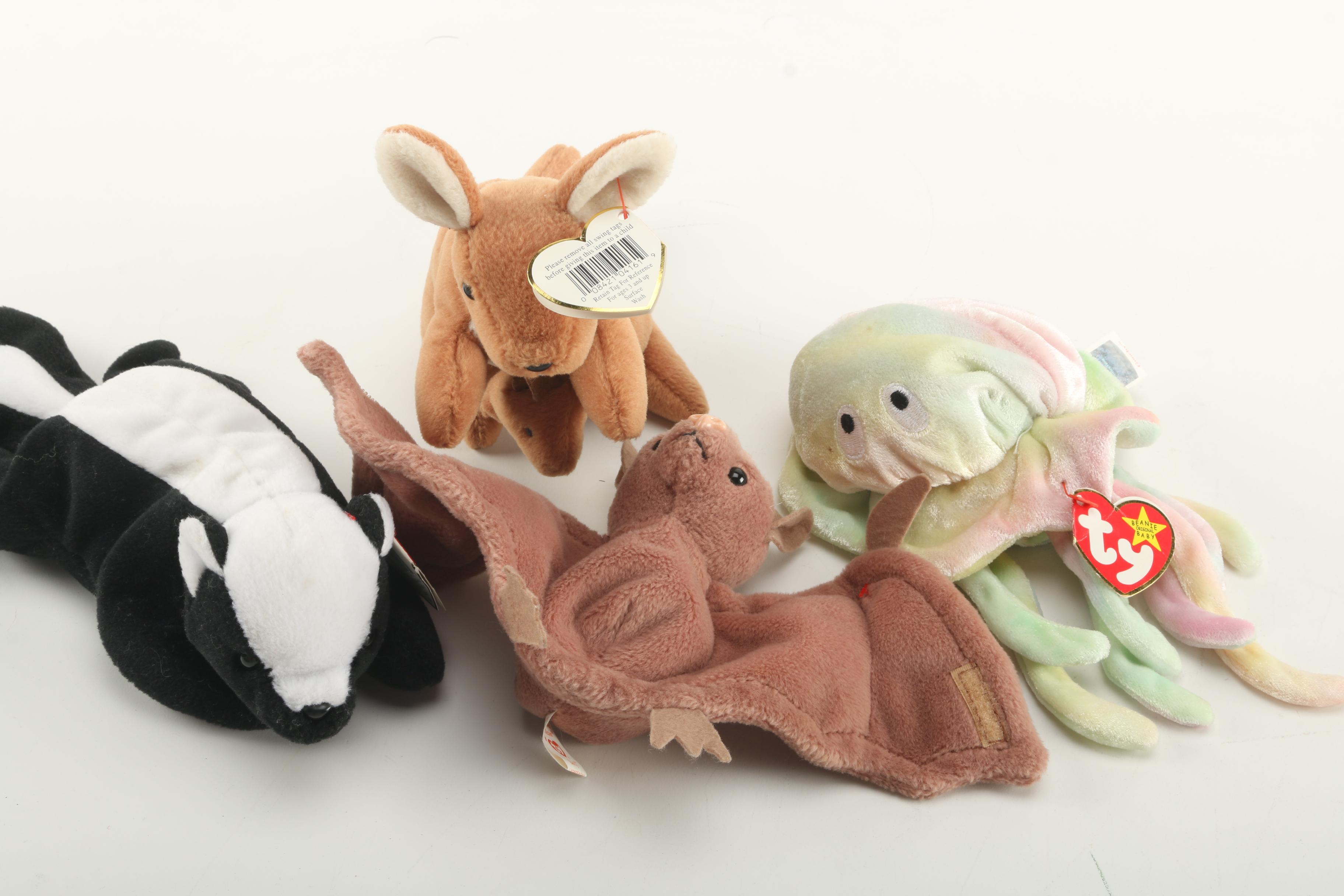 Assortment of TY Beanie Babies Including Teenie Beanie Babies