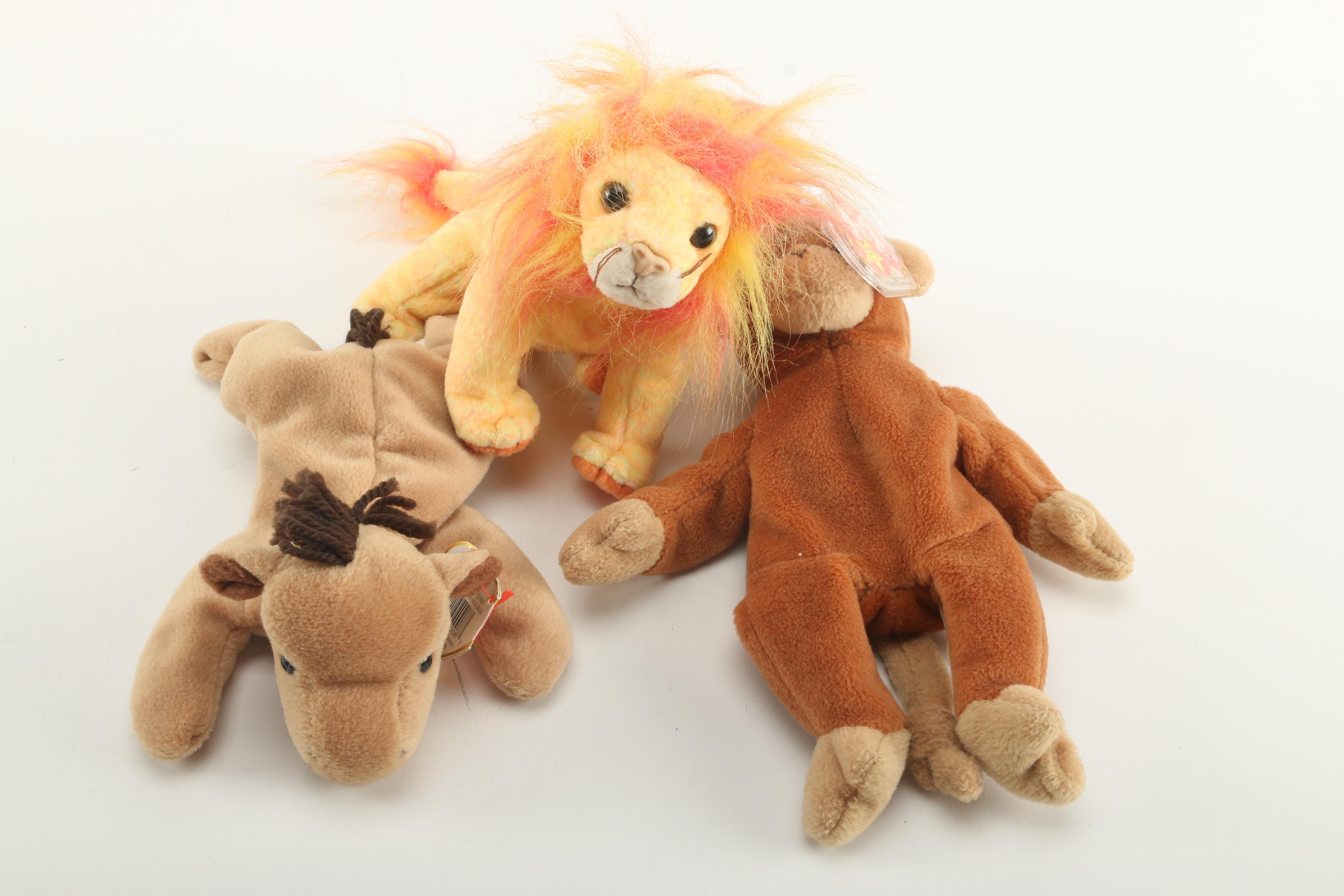 Assortment of TY Beanie Babies Including Teenie Beanie Babies