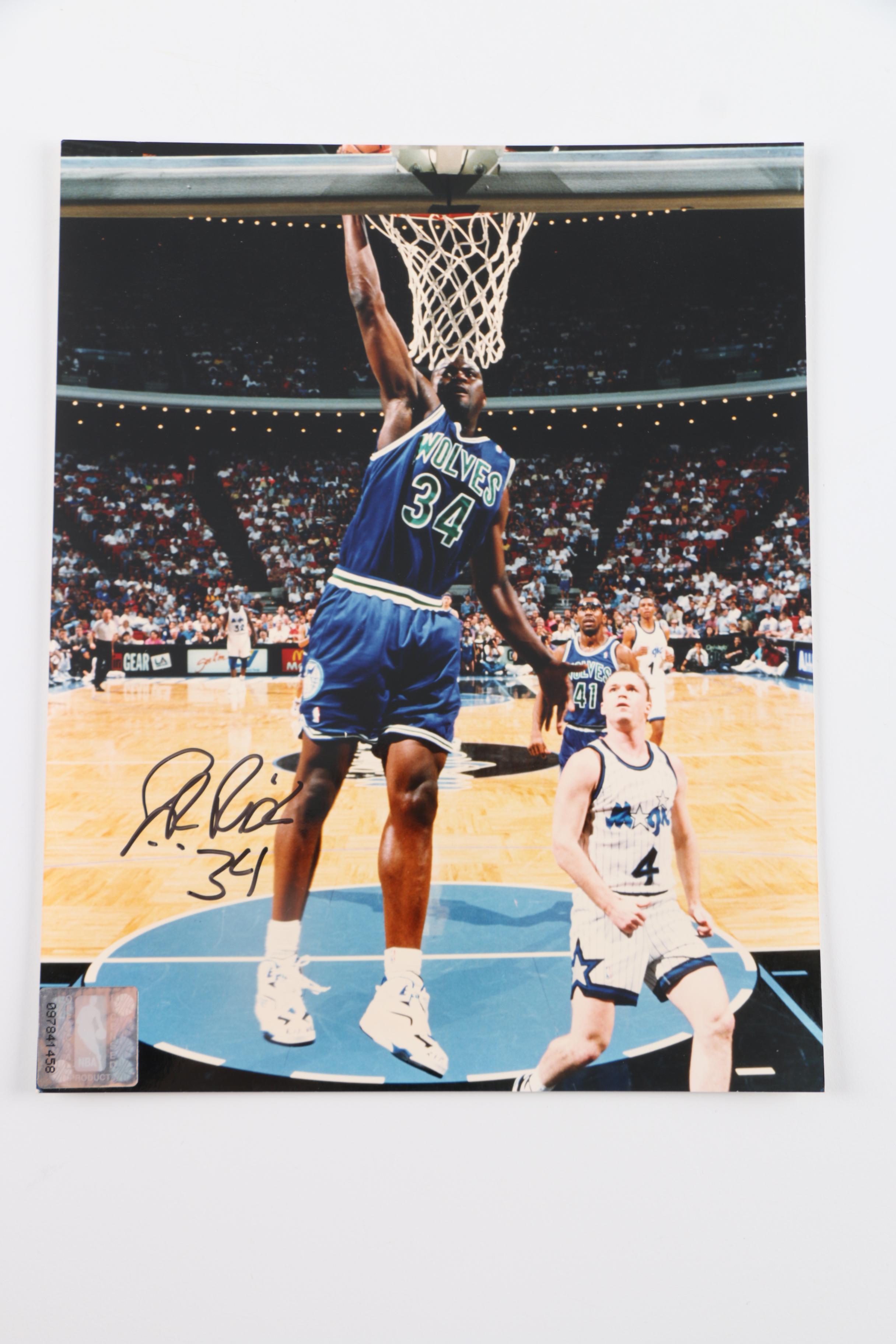 Autographed NBA Basketball Photographs