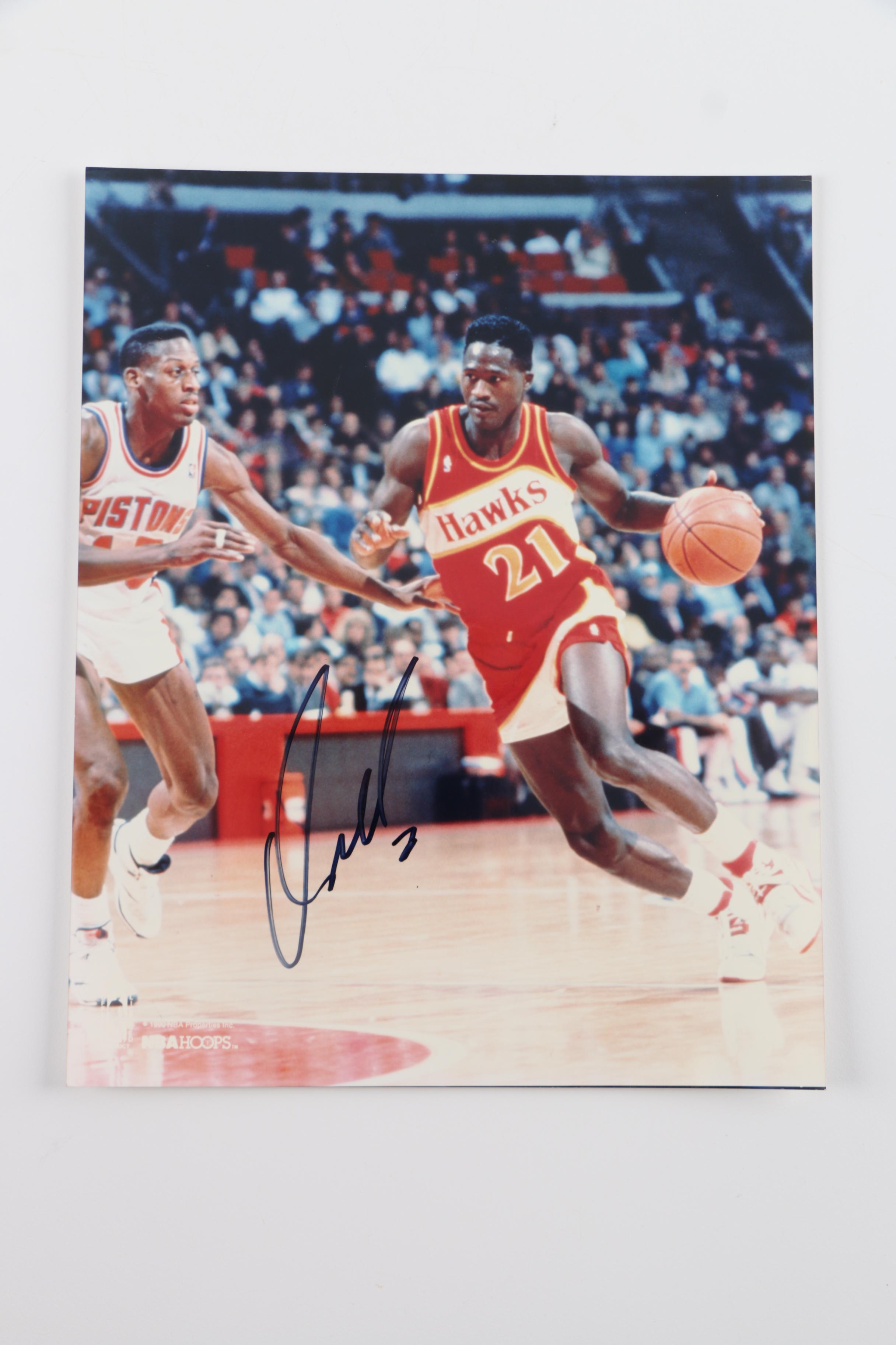 Autographed NBA Basketball Photographs