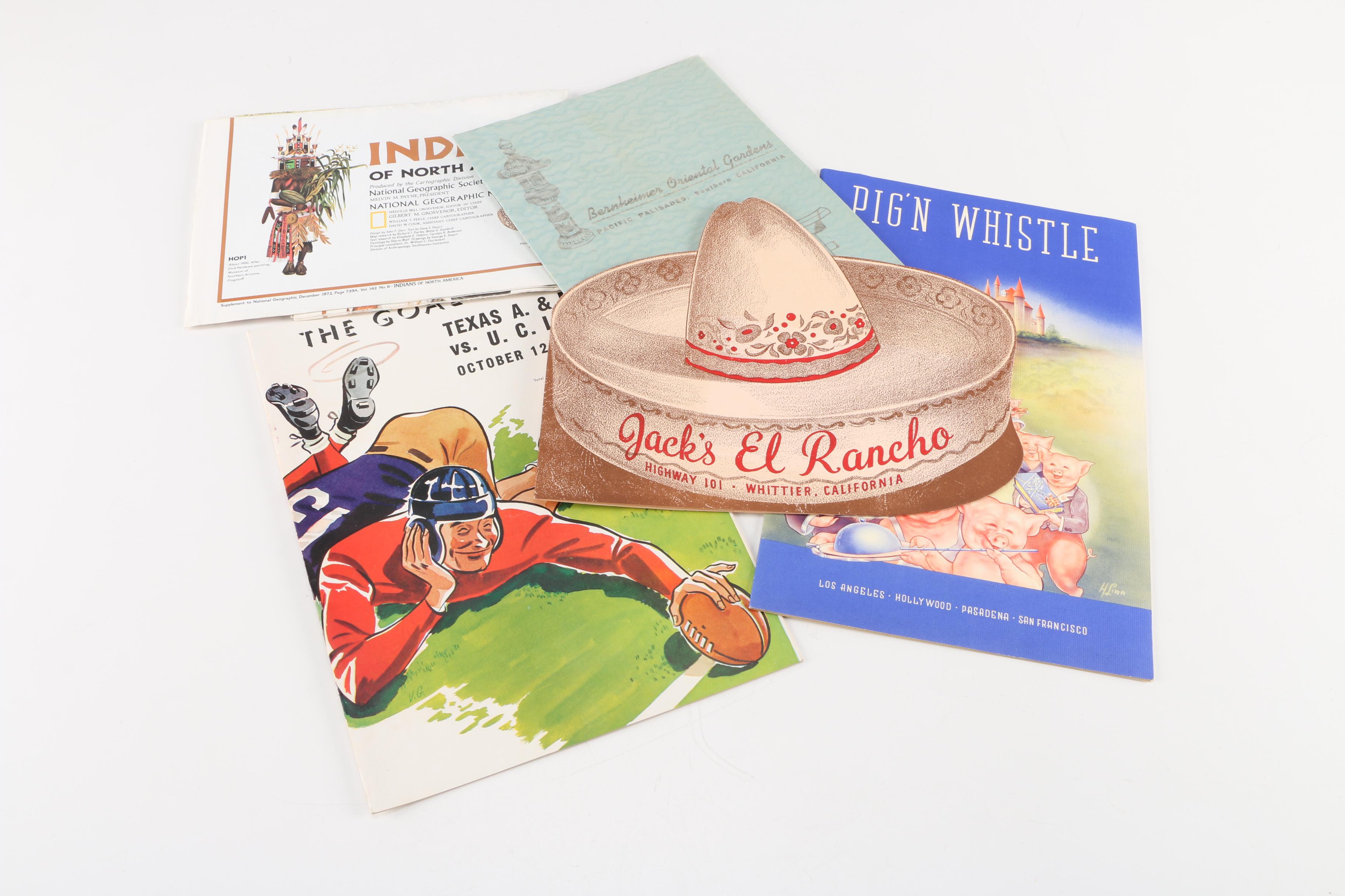 Circa 1960s-1970s Paper Vacation Memorabilia