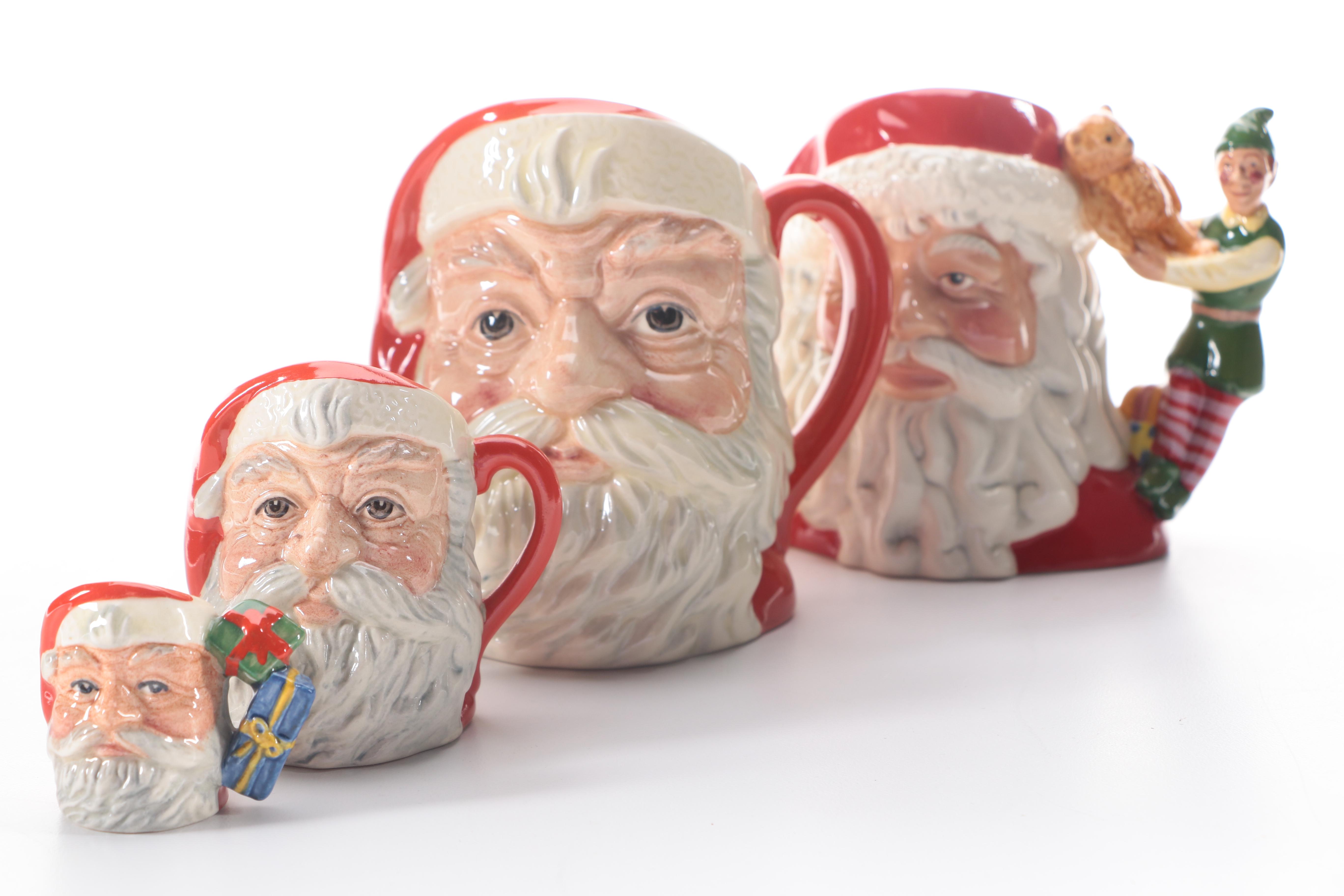 Royal Doulton Santa Claus Figural Mugs