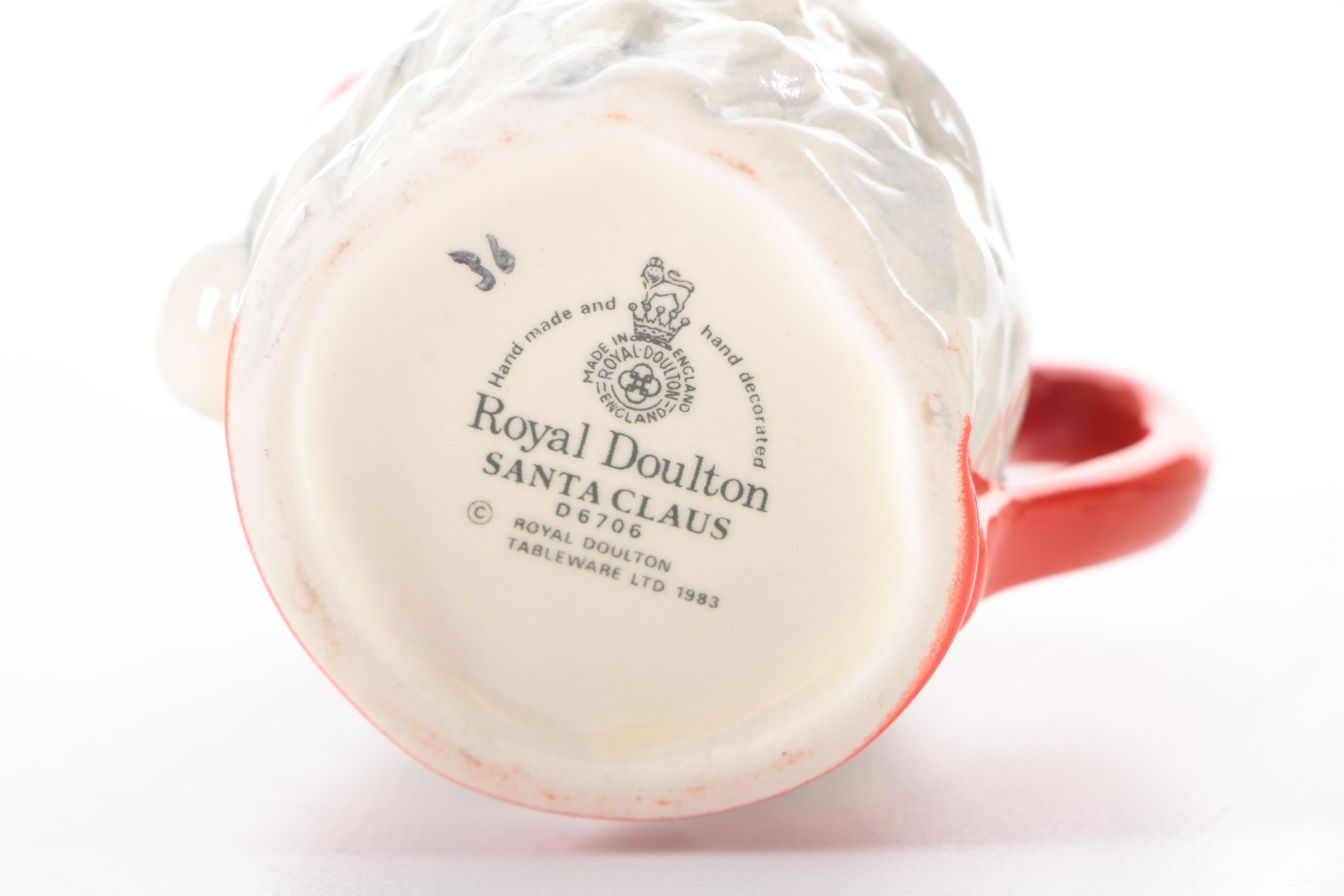 Royal Doulton Santa Claus Figural Mugs