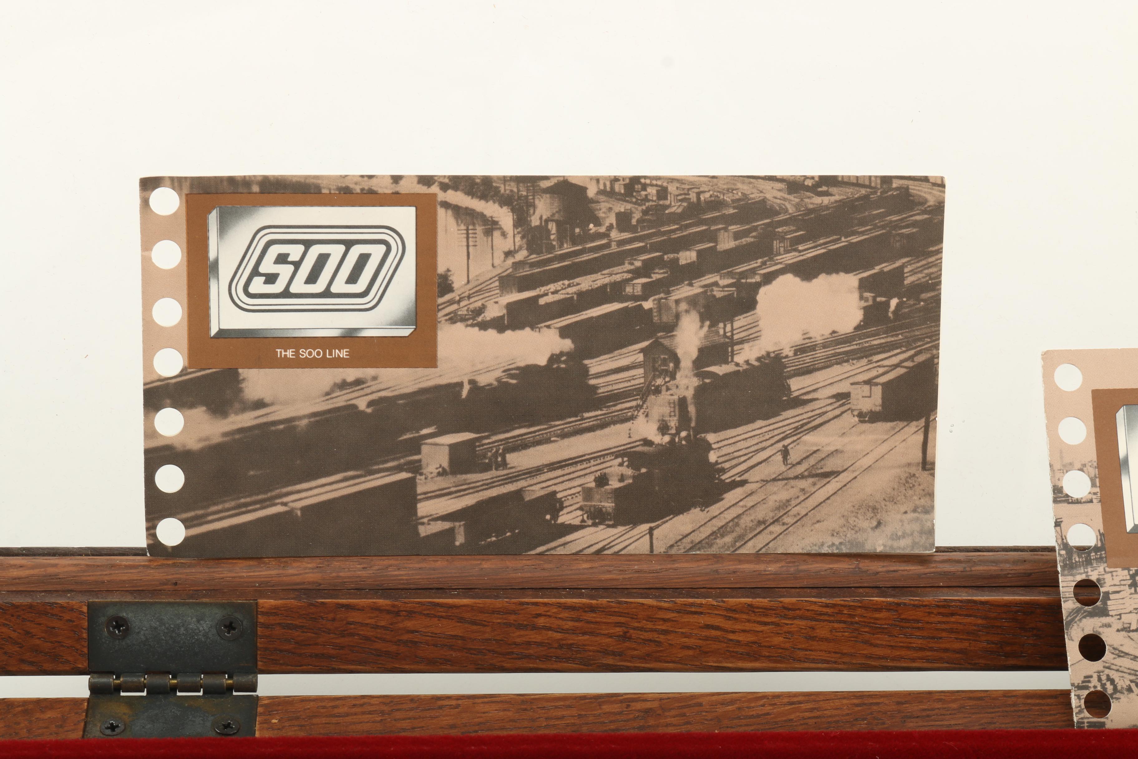 The Official Emblems of The Great American Railroads Display Case