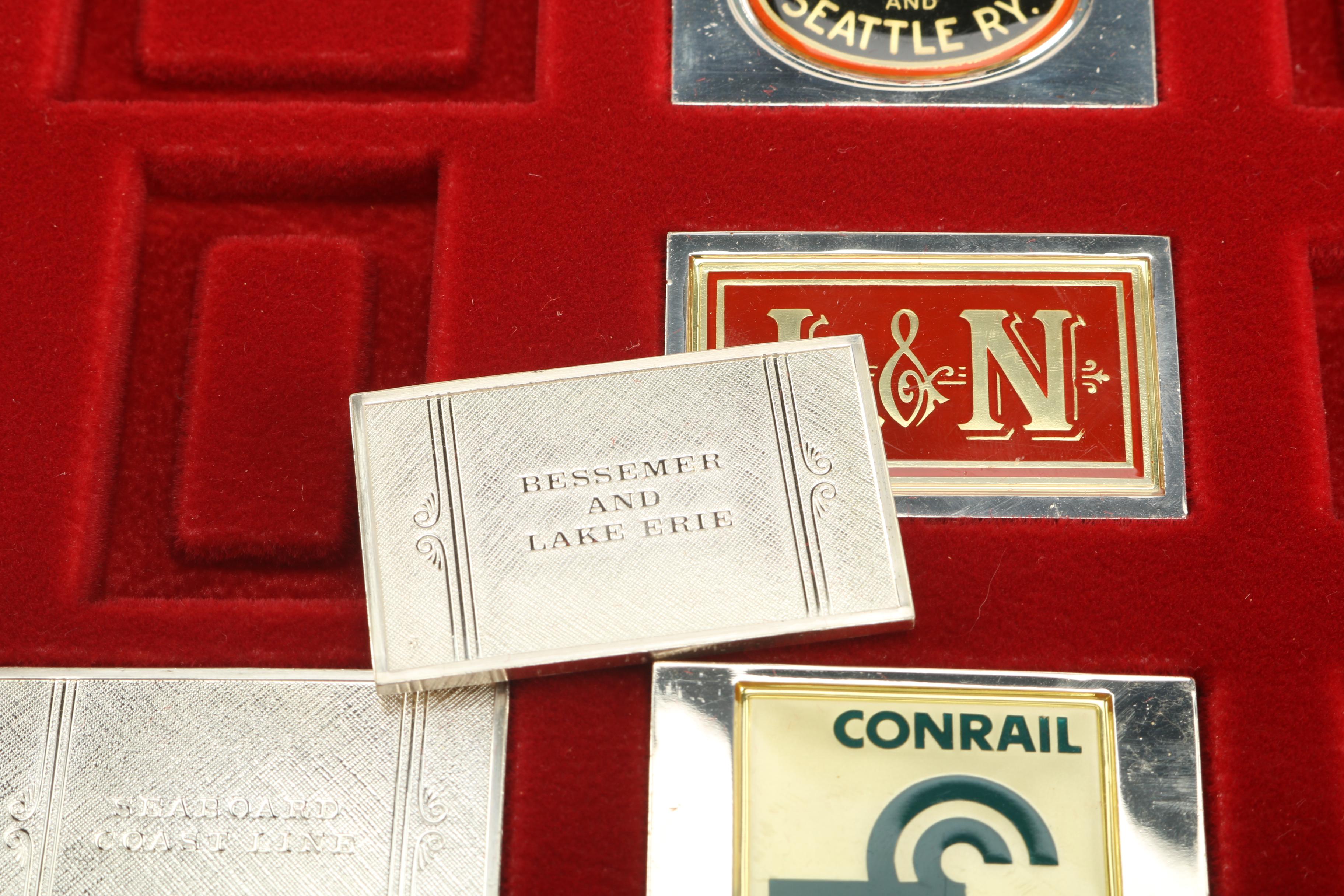 The Official Emblems of The Great American Railroads Display Case