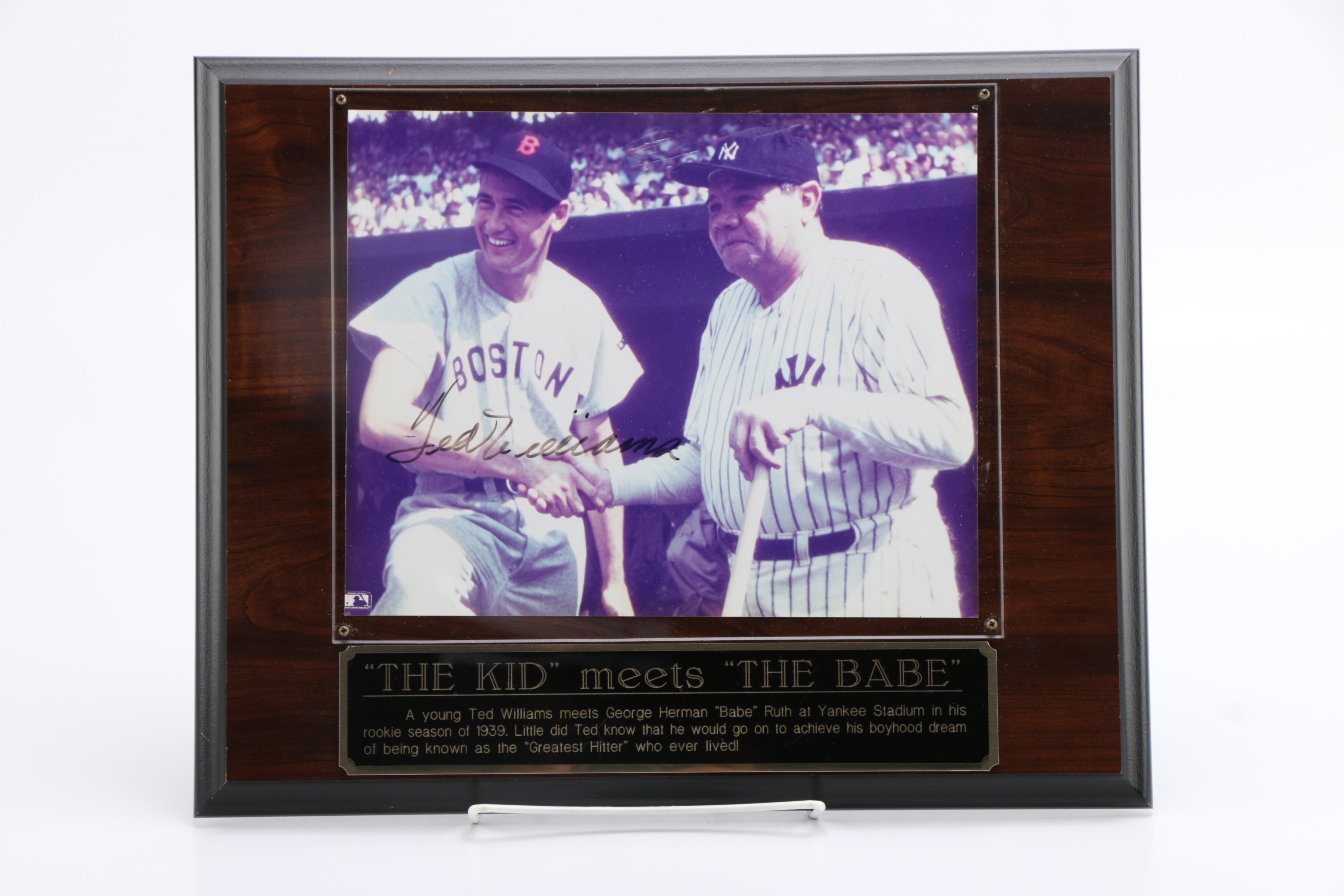 Ted Williams Signed Photograph