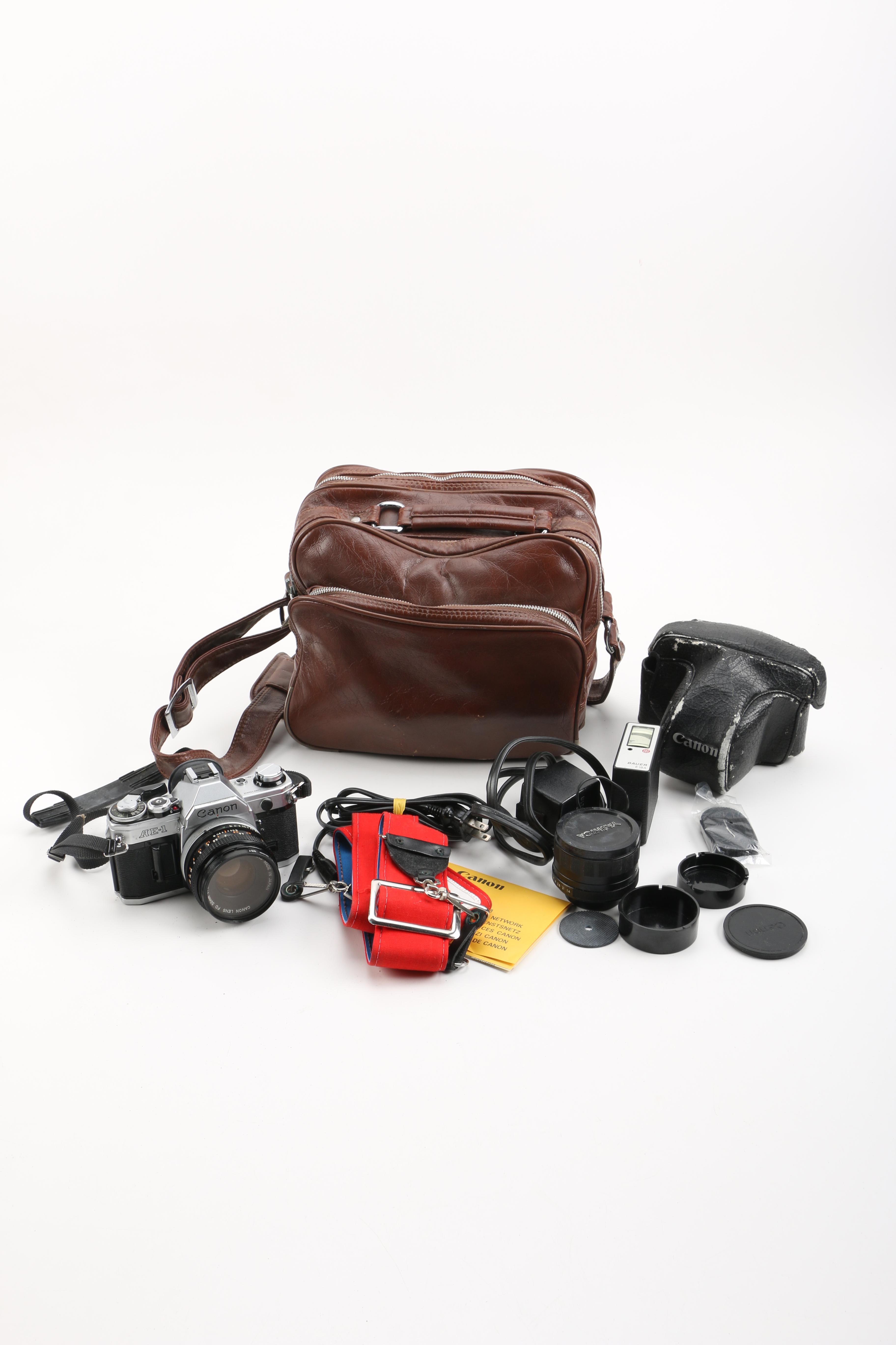 Canon DSLR Camera with Bag and Accessories