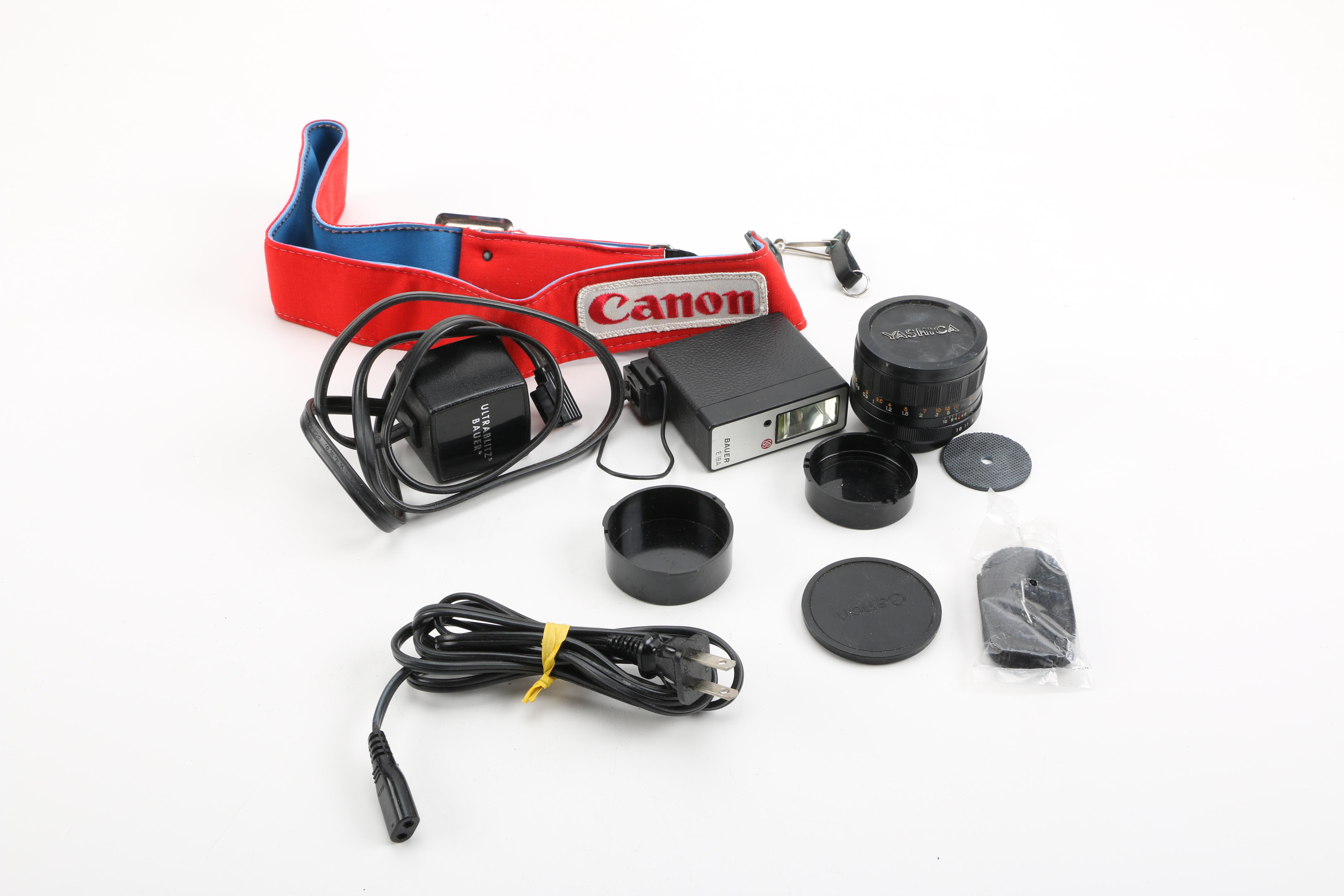 Canon DSLR Camera with Bag and Accessories