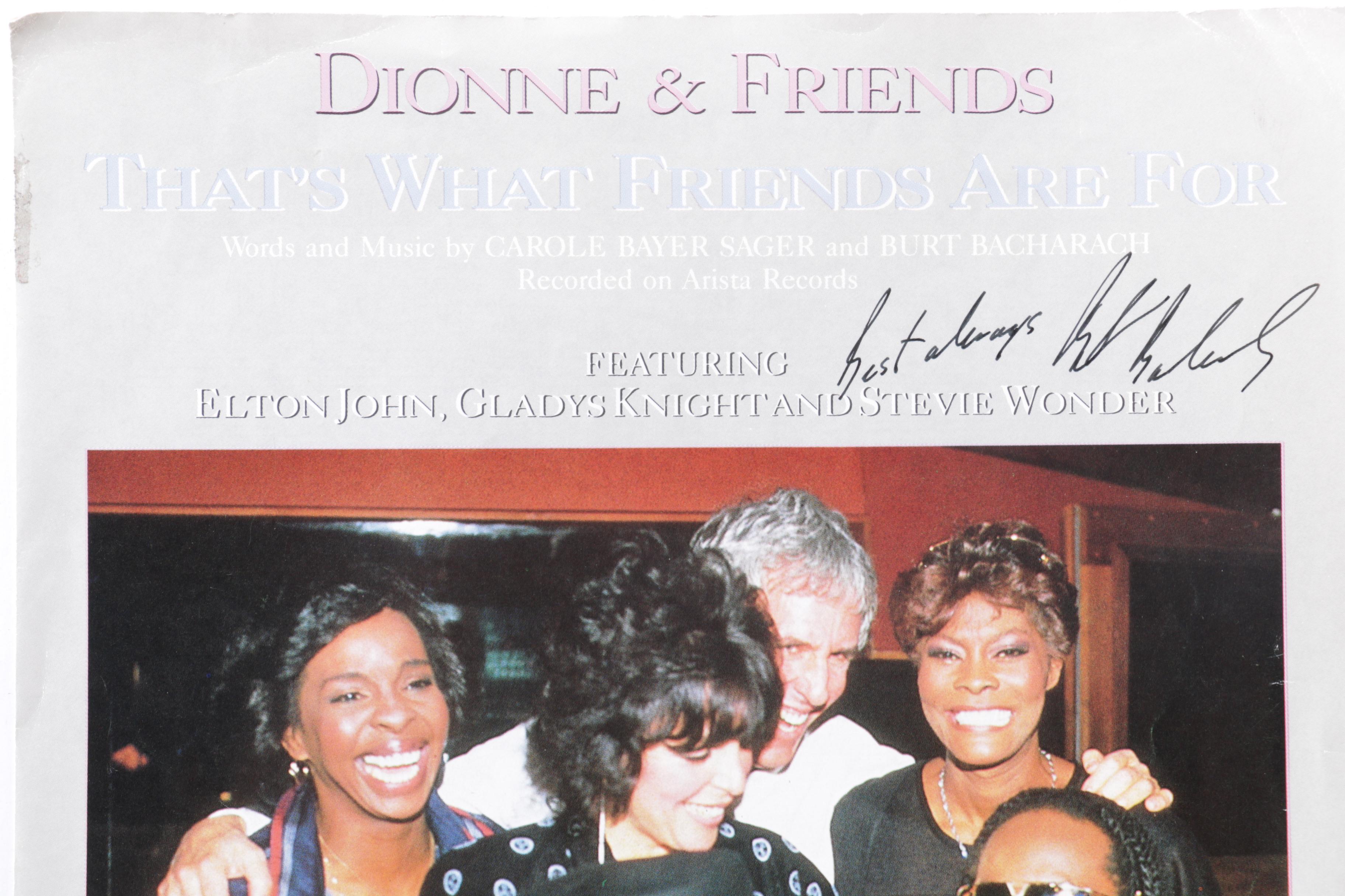 That's Dionne & Friends "Thats What Friends Are For"  Signed Music Booklets