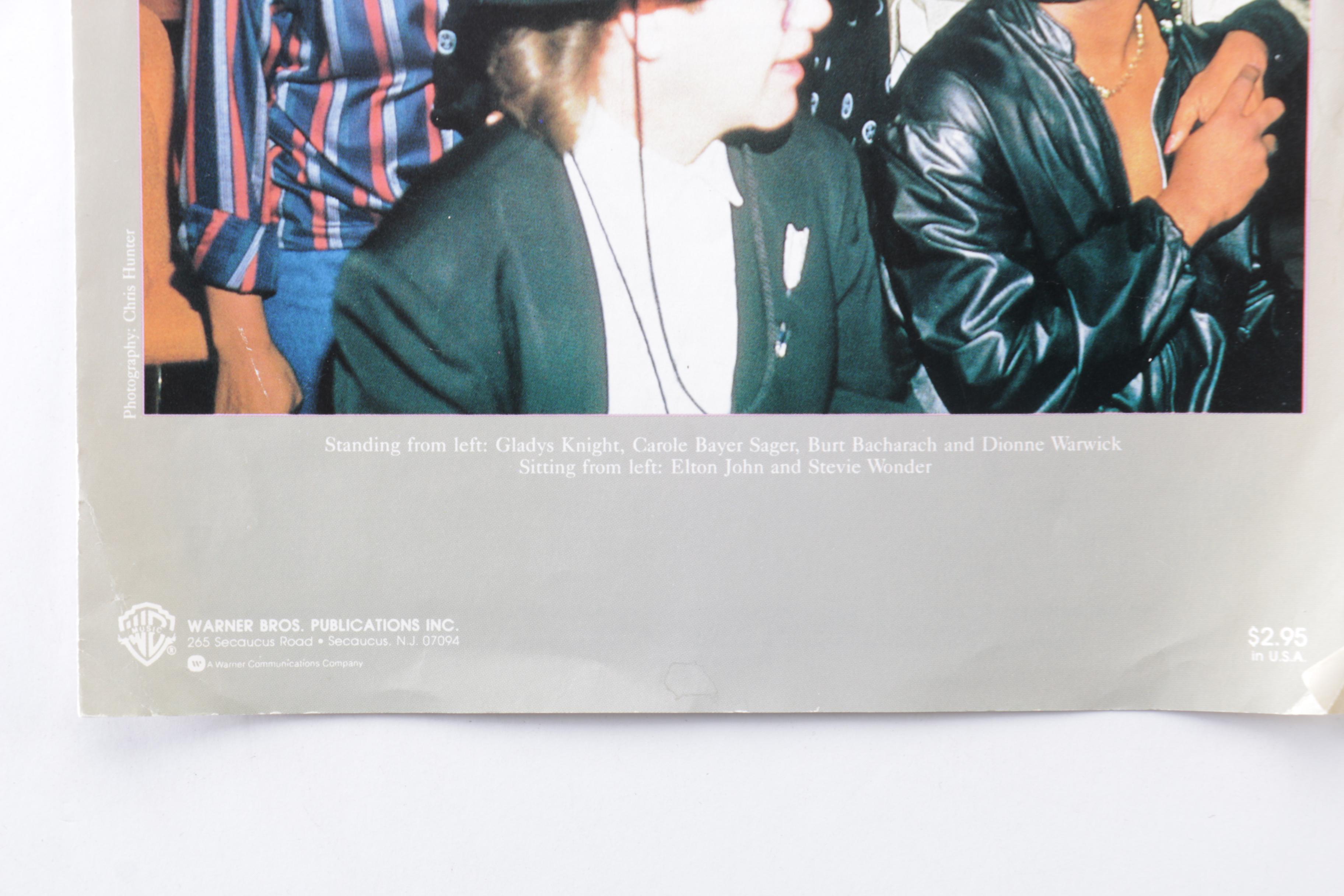 That's Dionne & Friends "Thats What Friends Are For"  Signed Music Booklets