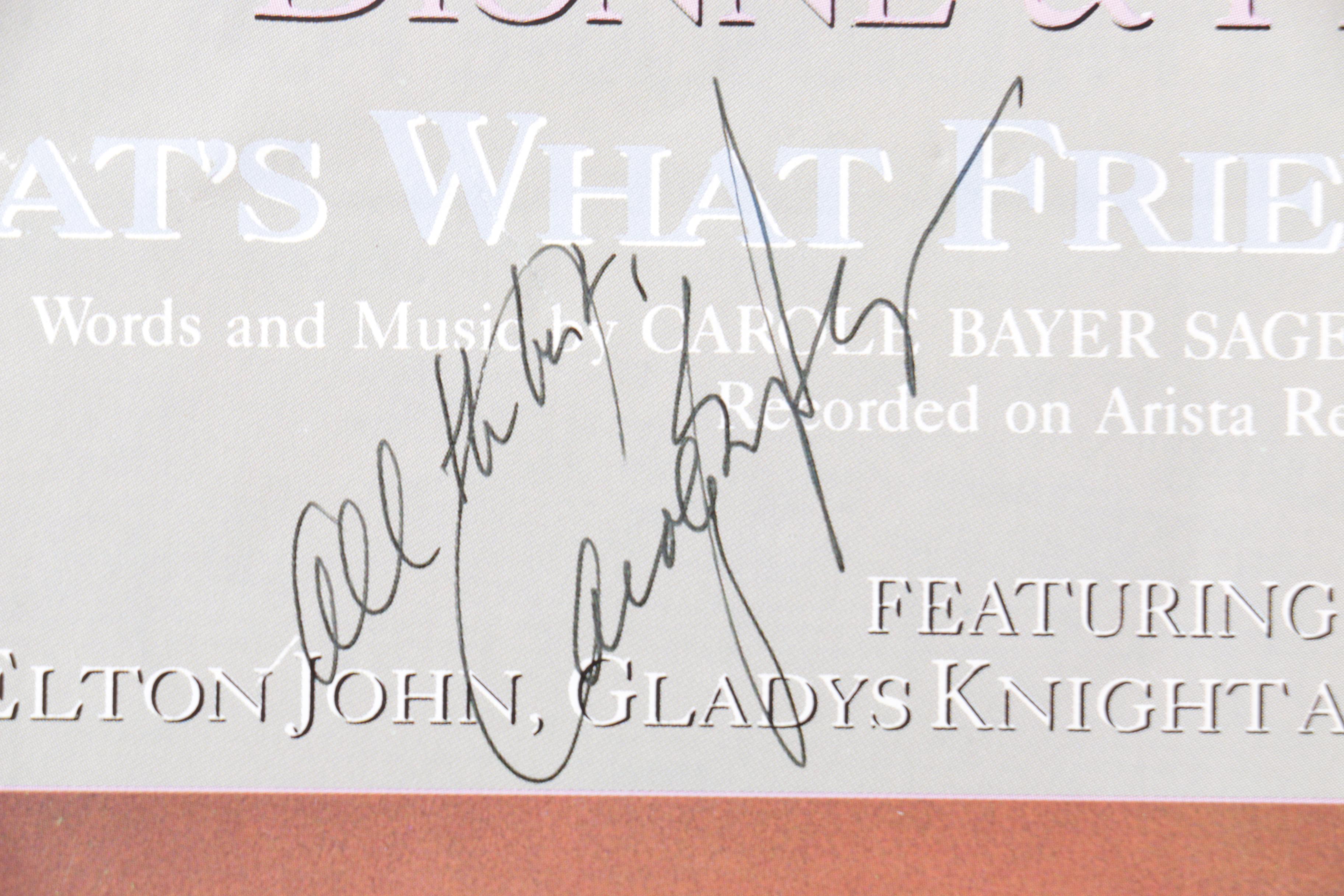 That's Dionne & Friends "Thats What Friends Are For"  Signed Music Booklets
