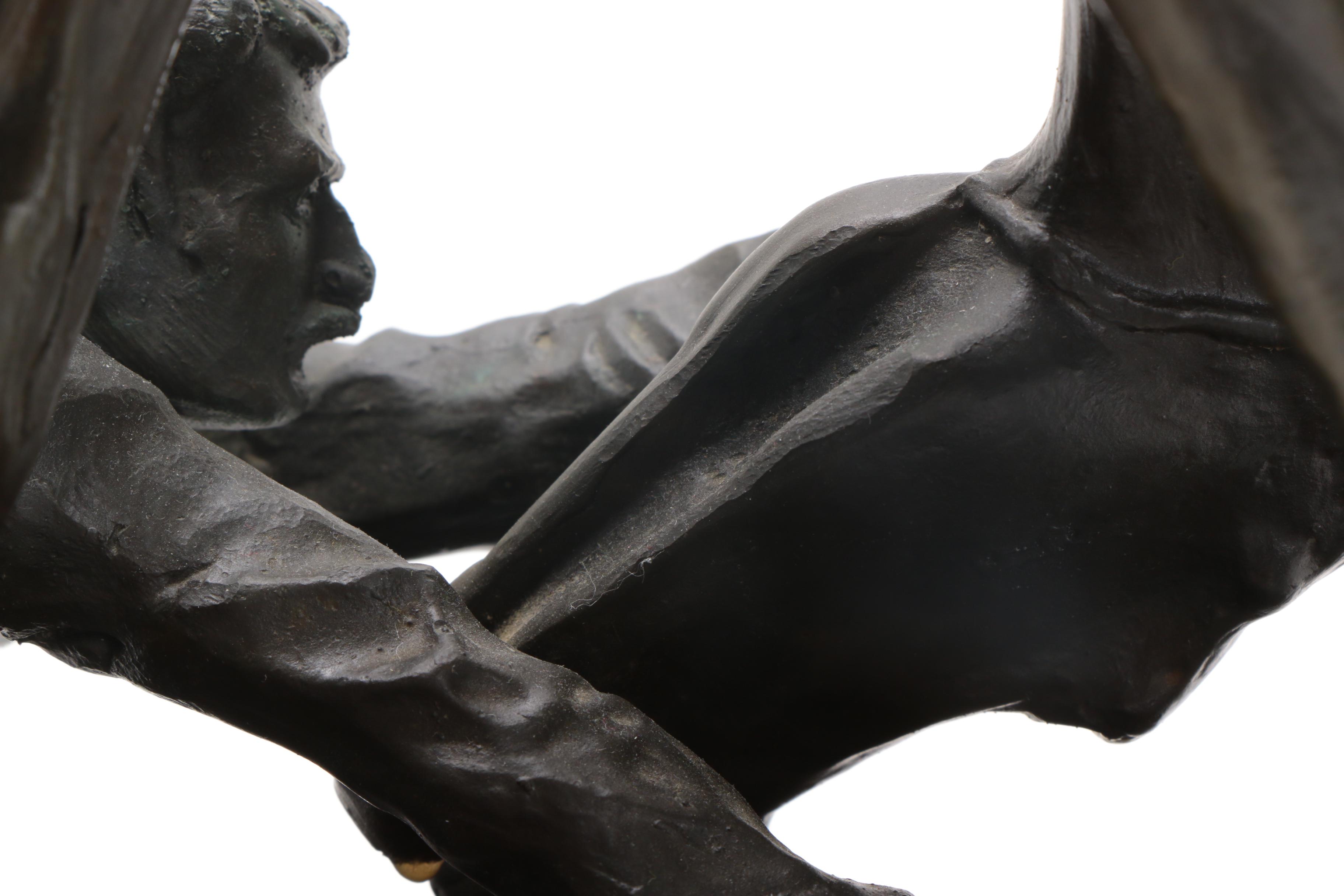 Bronze Sculpture After Frederic Remington "Wicked Pony"