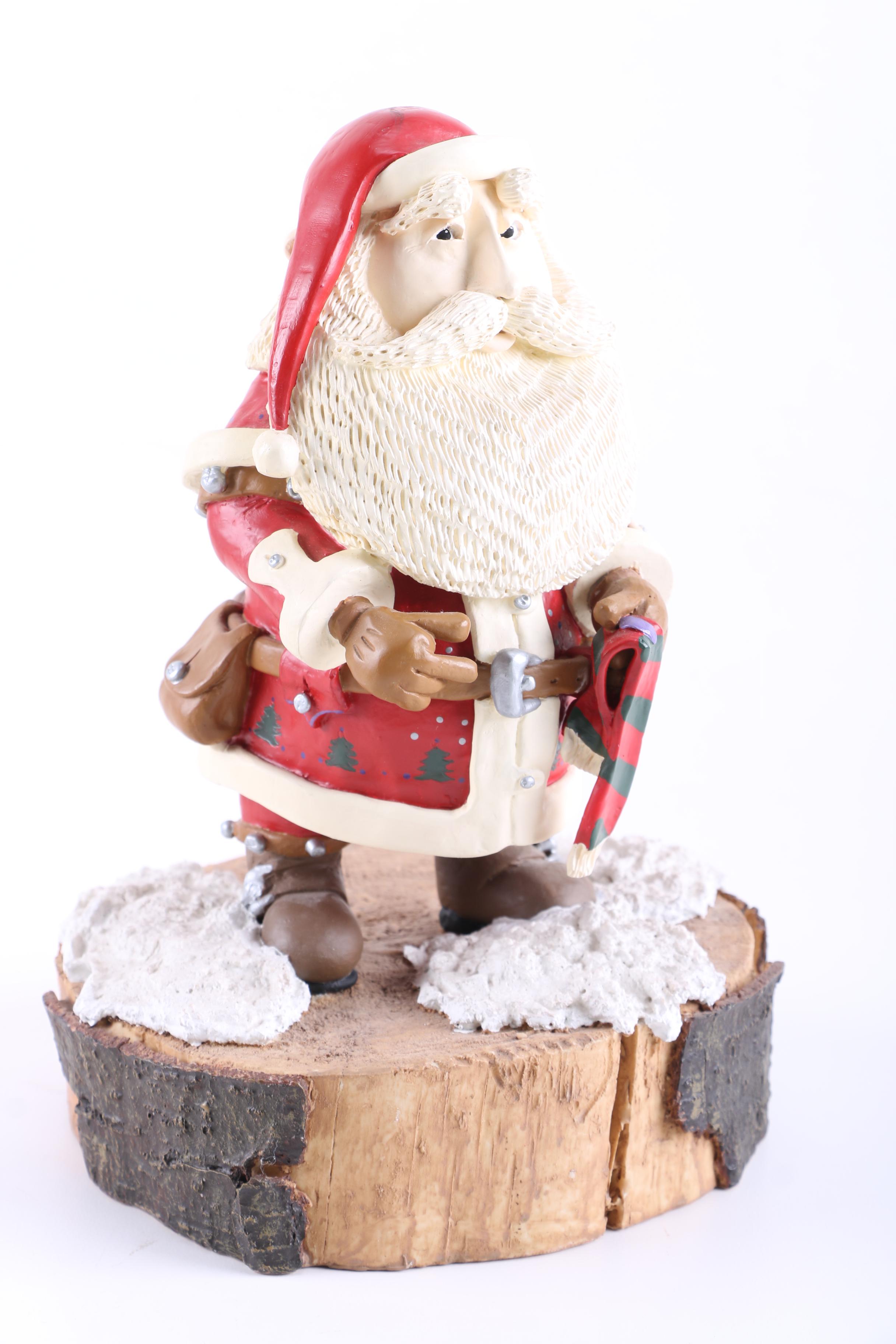 Collection of "Just Believe" Santa Figurines