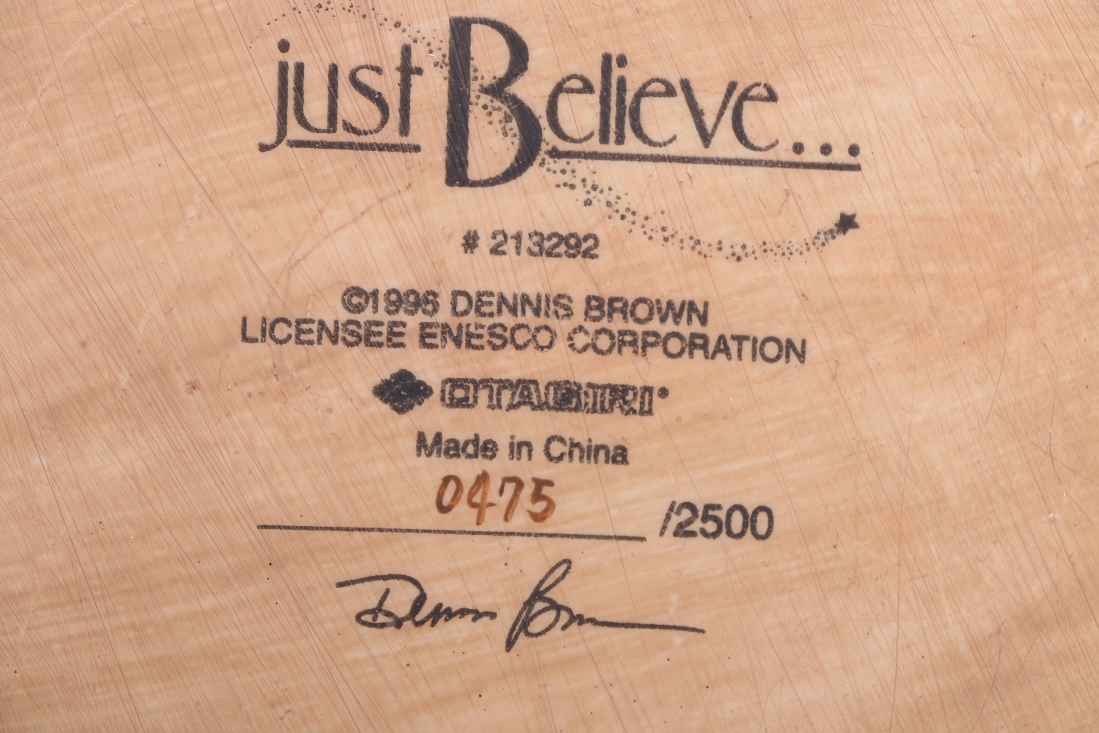 Collection of "Just Believe" Santa Figurines