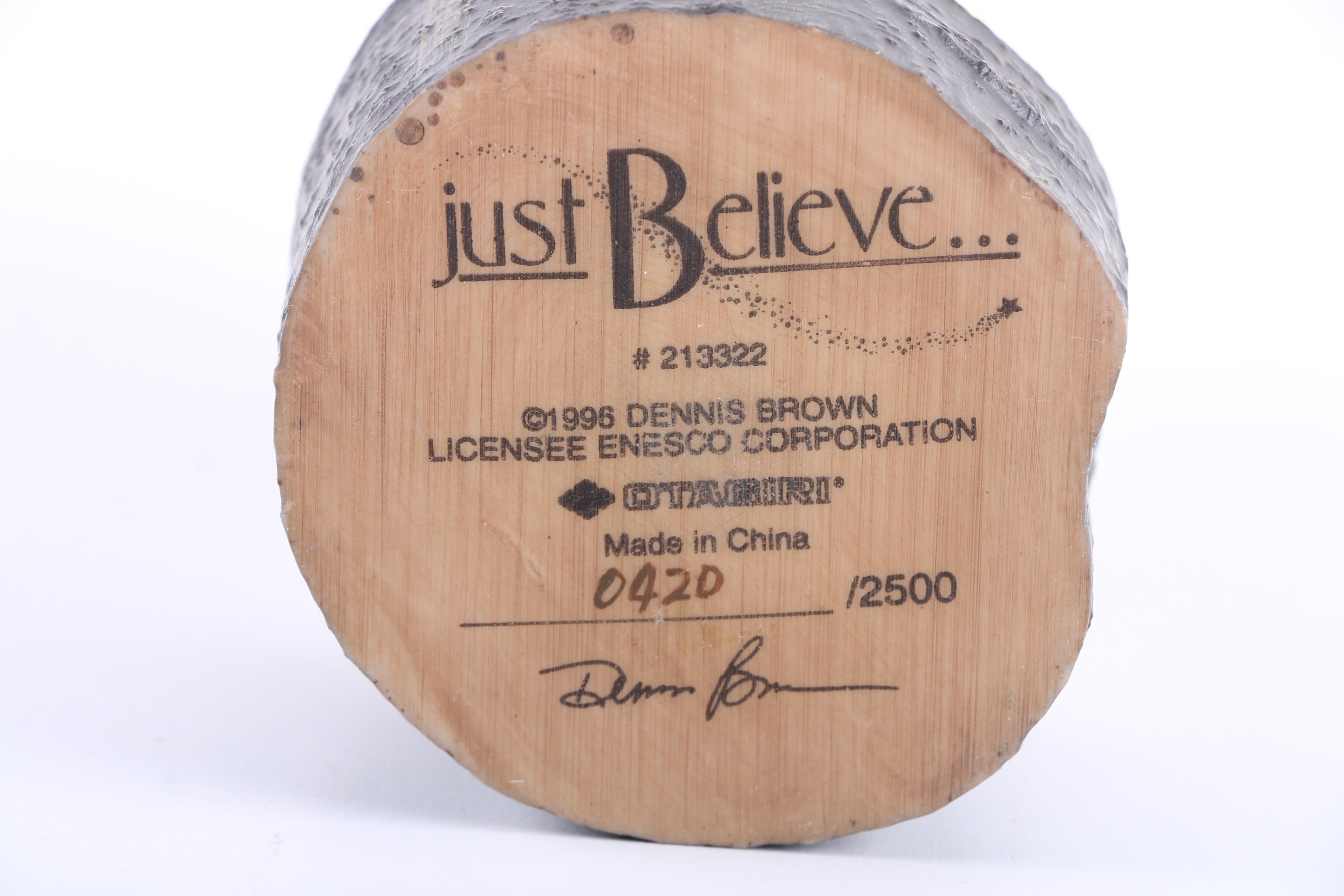 Collection of "Just Believe" Santa Figurines