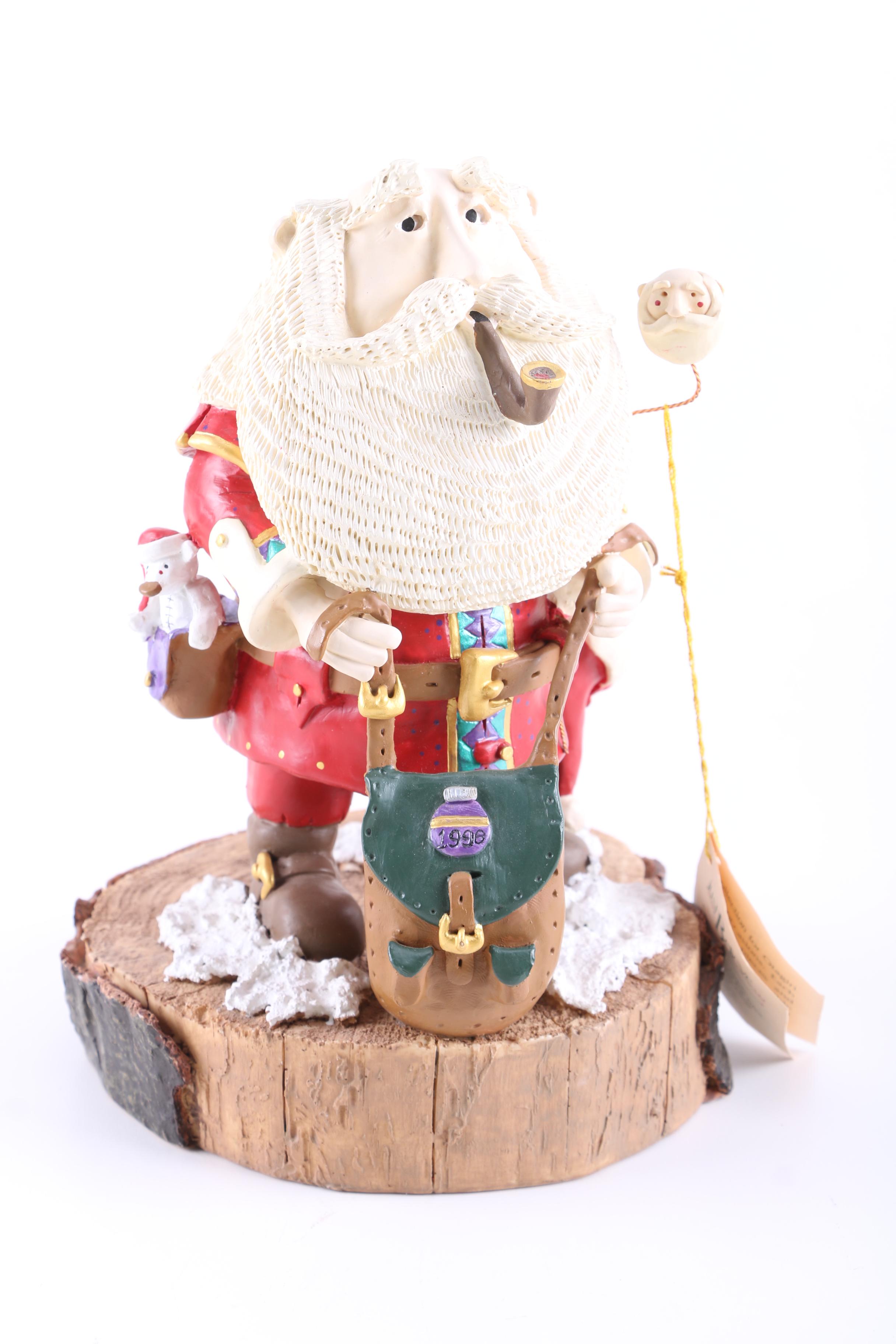 Collection of "Just Believe" Santa Figurines
