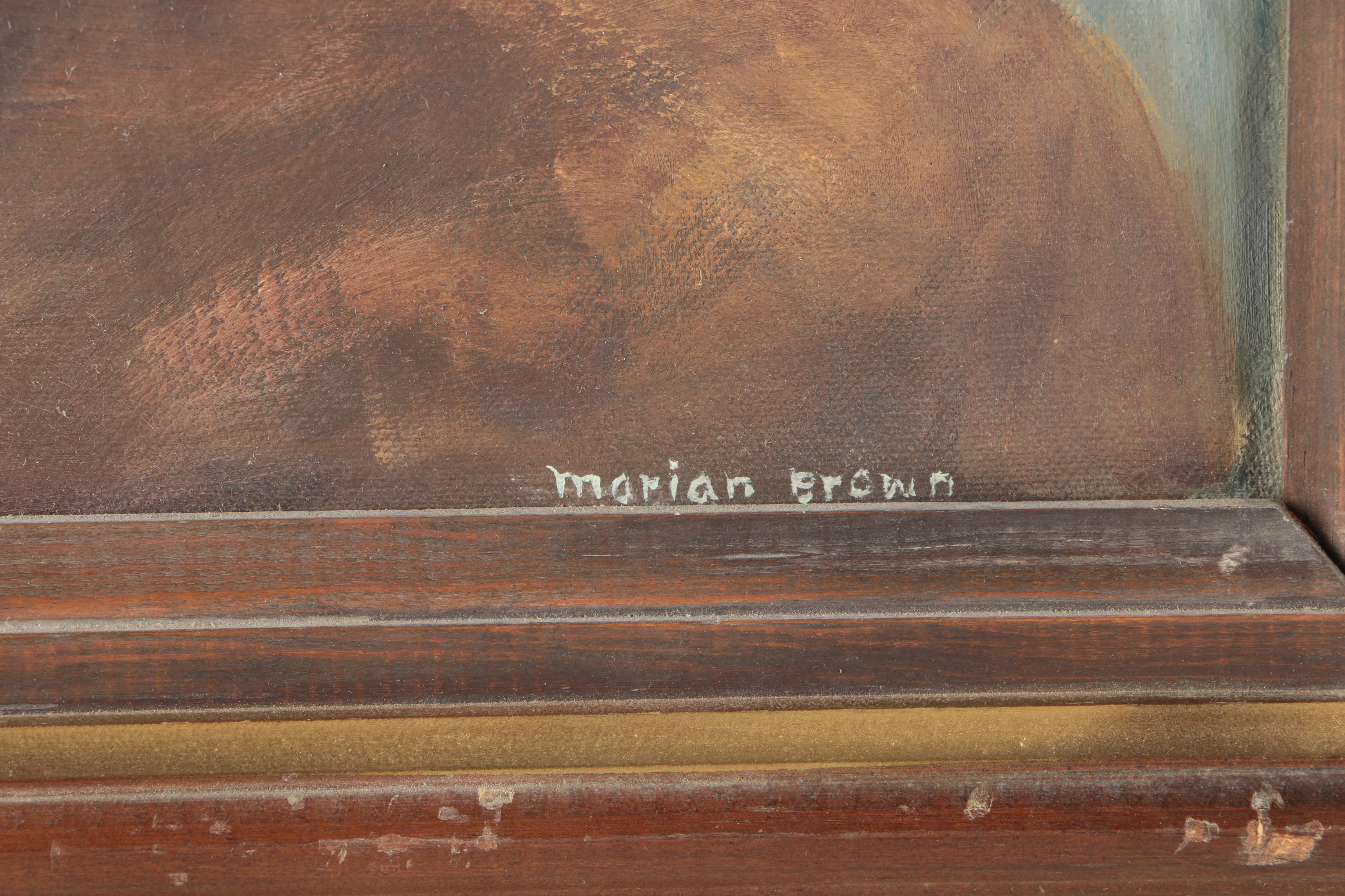 Marian Brown Oil Paintings on Canvas Board "Debut" and "Emergence"