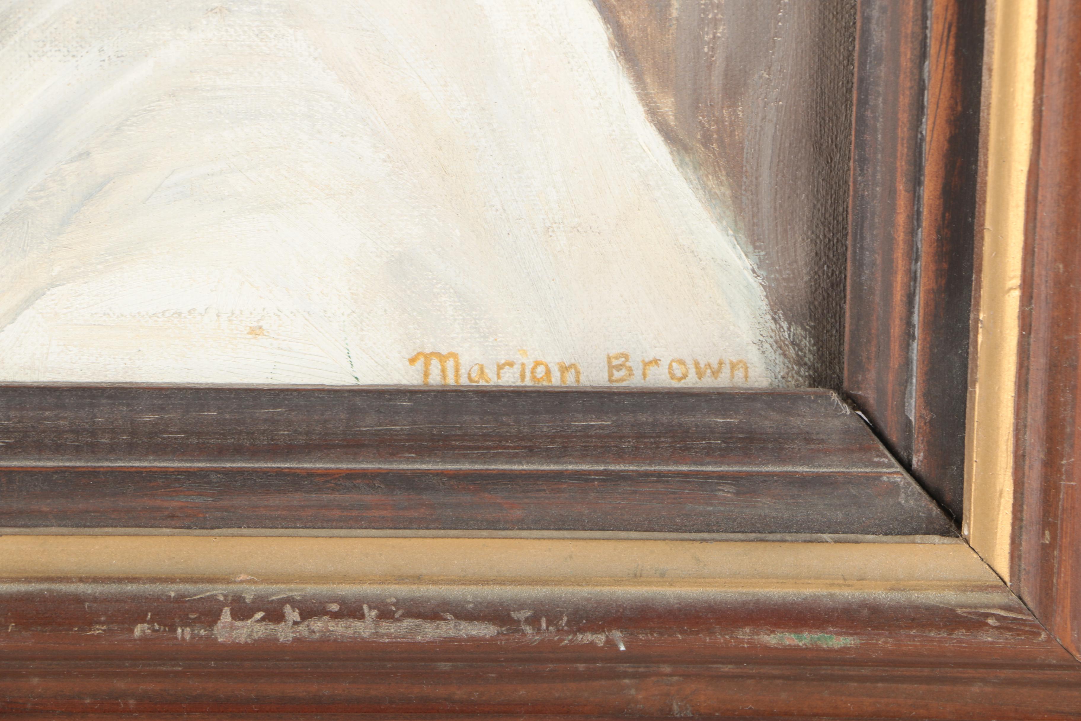 Marian Brown Oil Paintings on Canvas Board "Debut" and "Emergence"