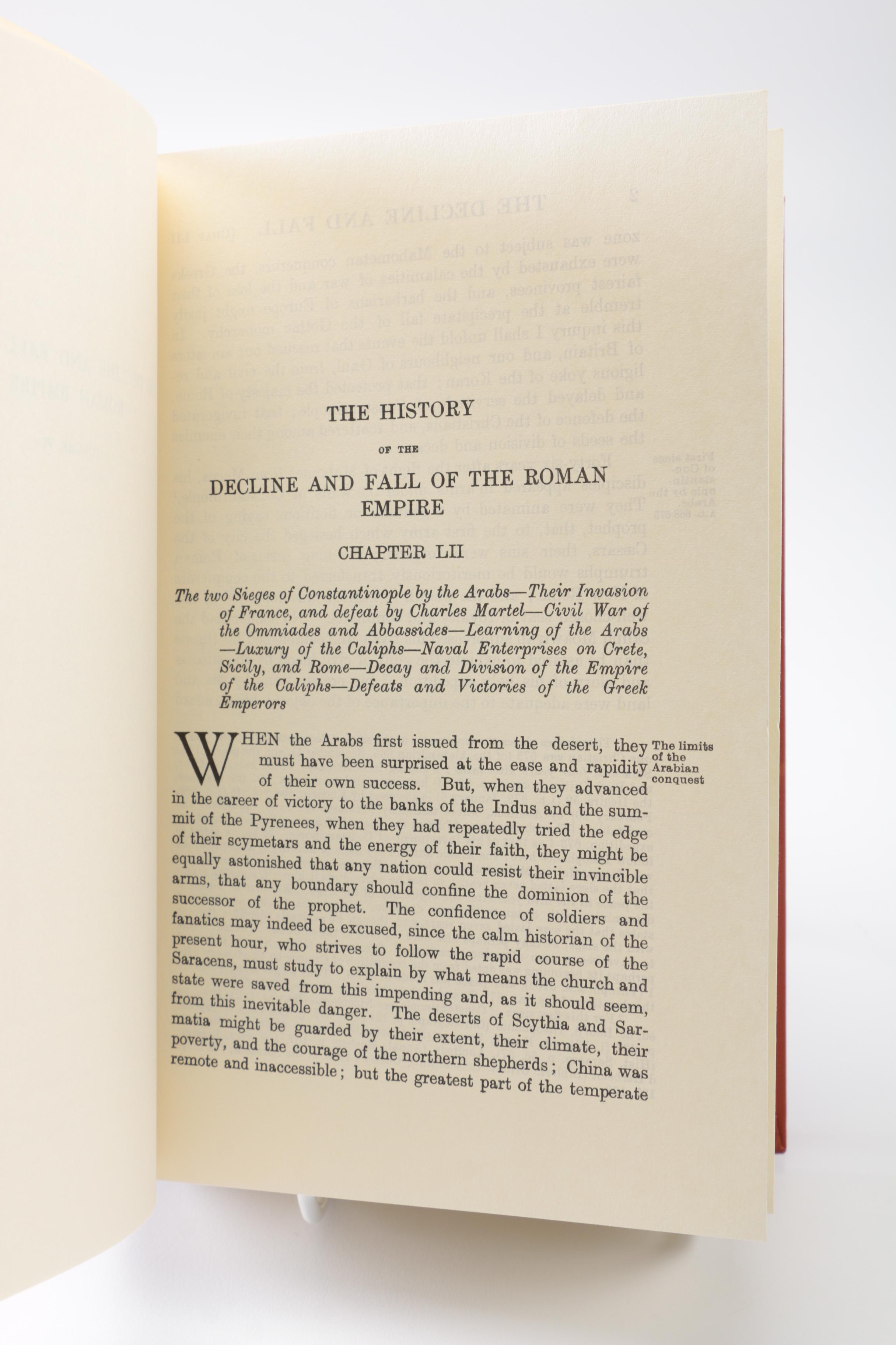 Complete Set of "The Decline and Fall of the Roman Empire" by Edward Gibbon