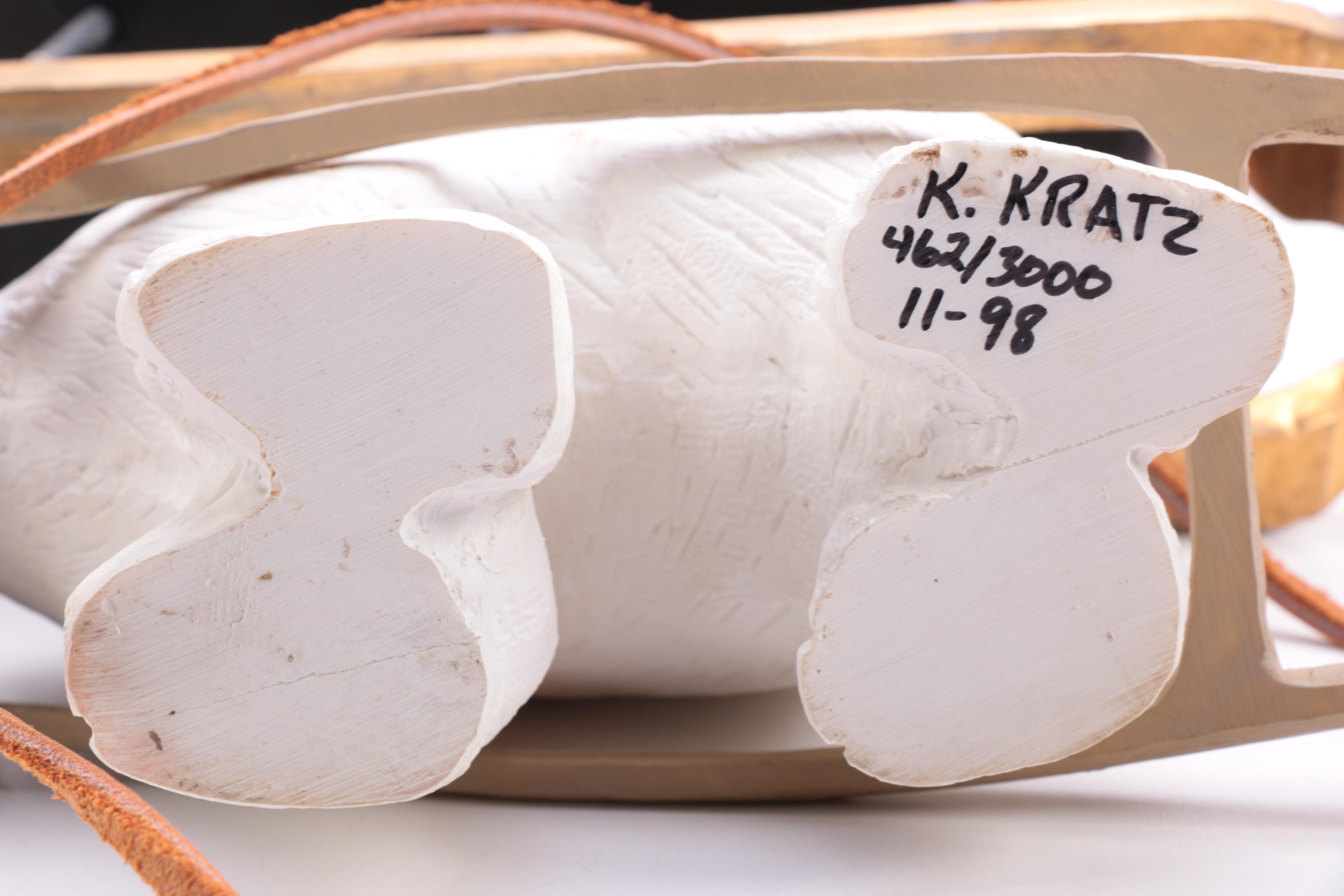 Hand-Painted Santa on Sleigh Figurine