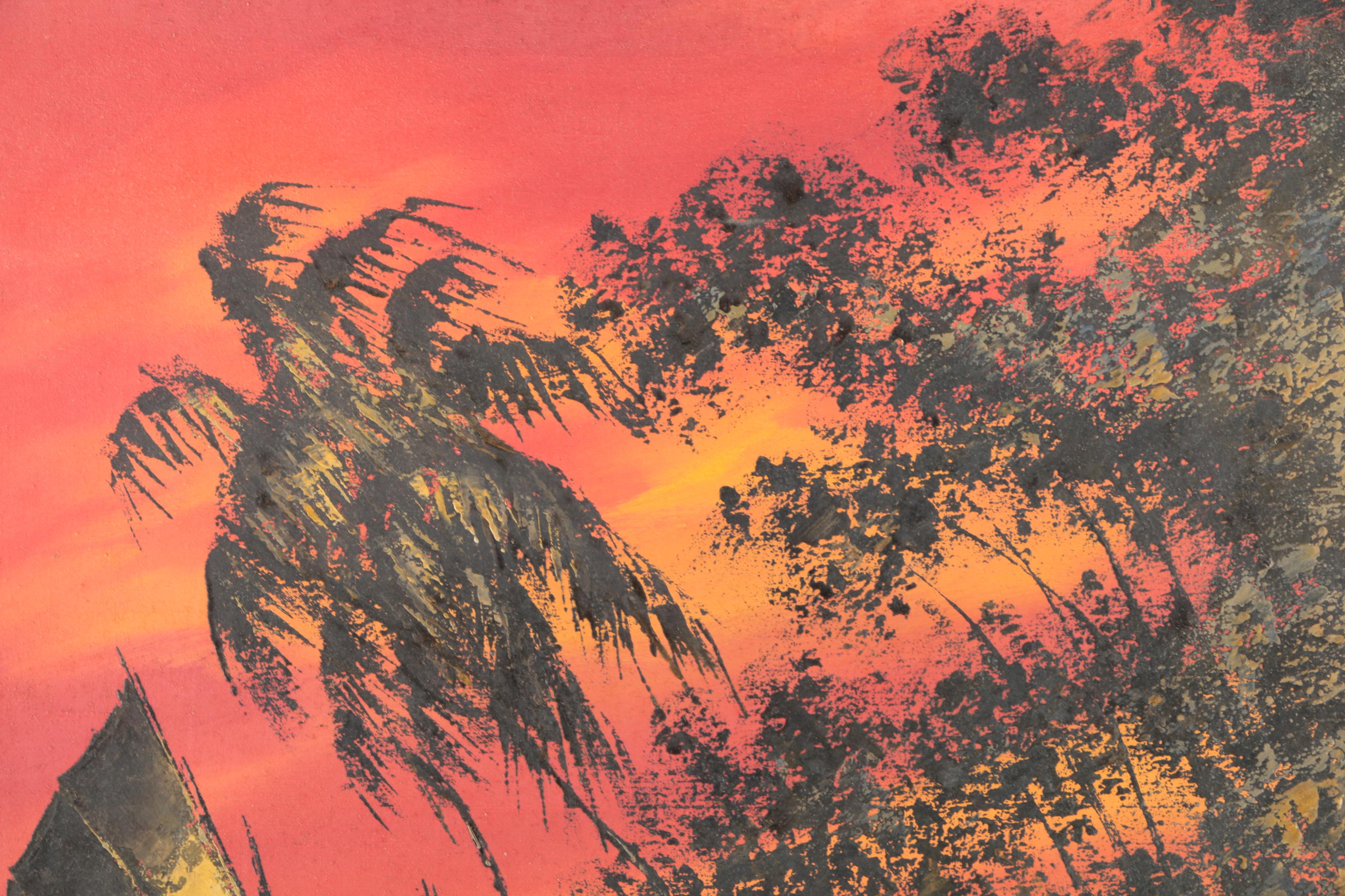 Thanhlong Oil Painting on Canvas of Sailboat