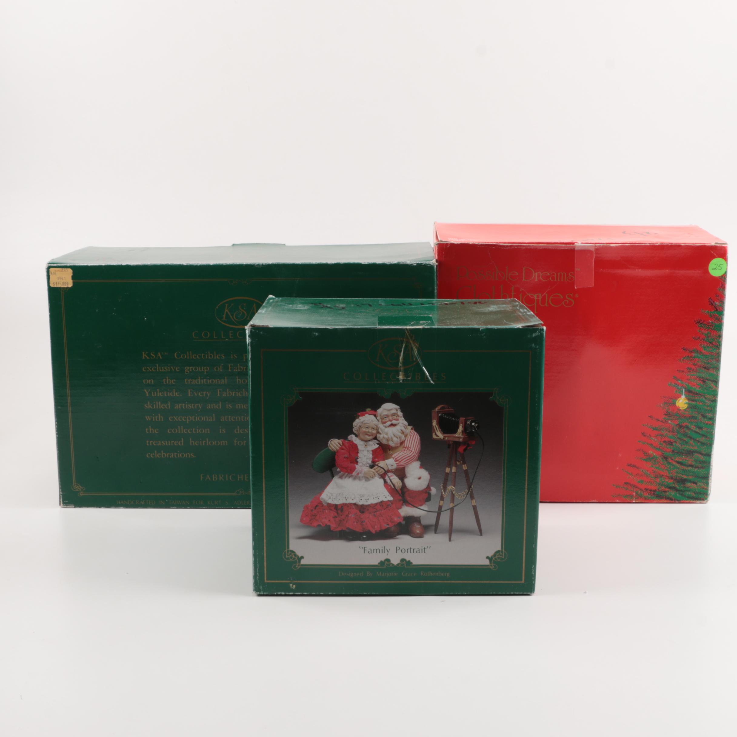 Assortment of Santa Figurines