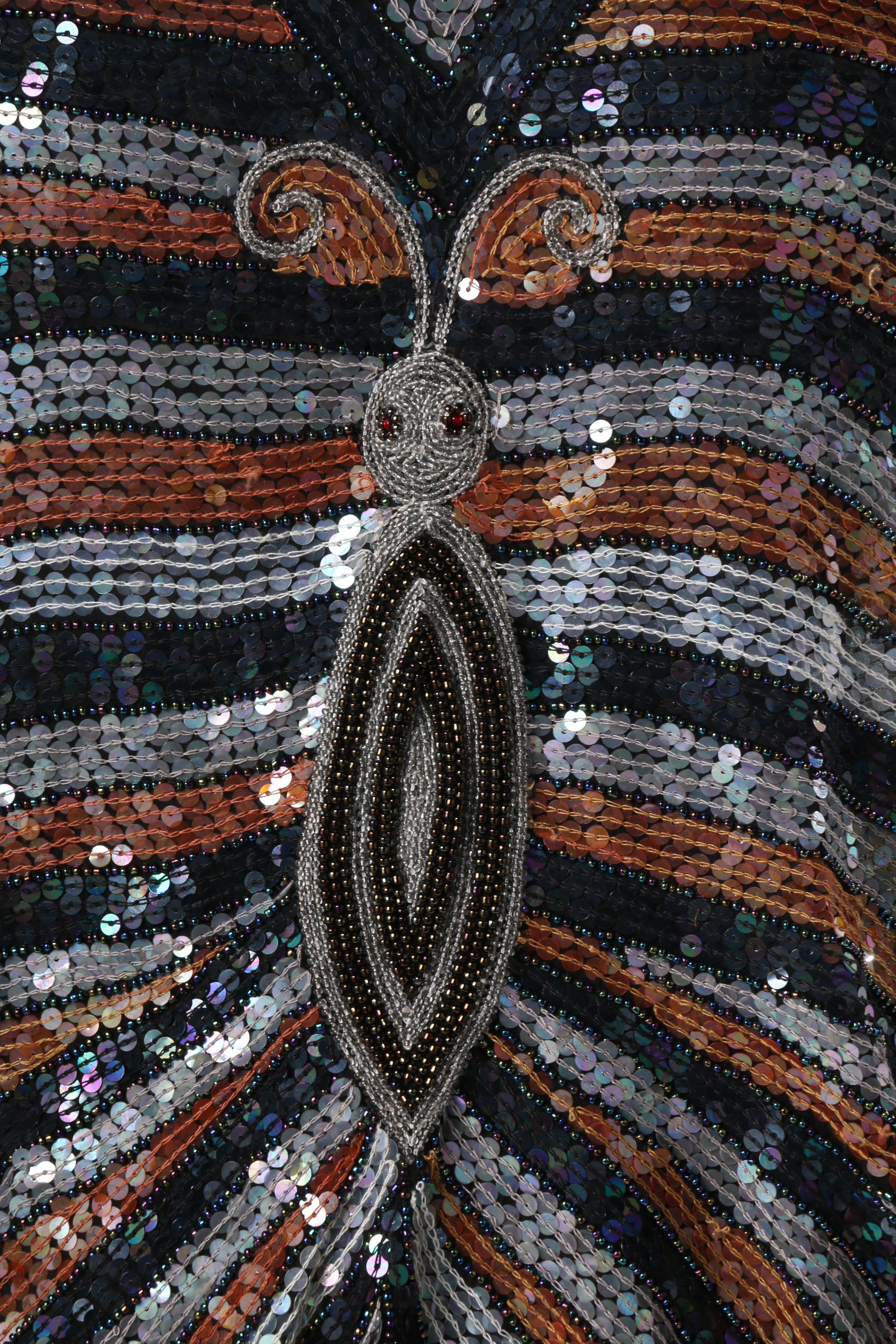 Women's Vintage Sequin Top