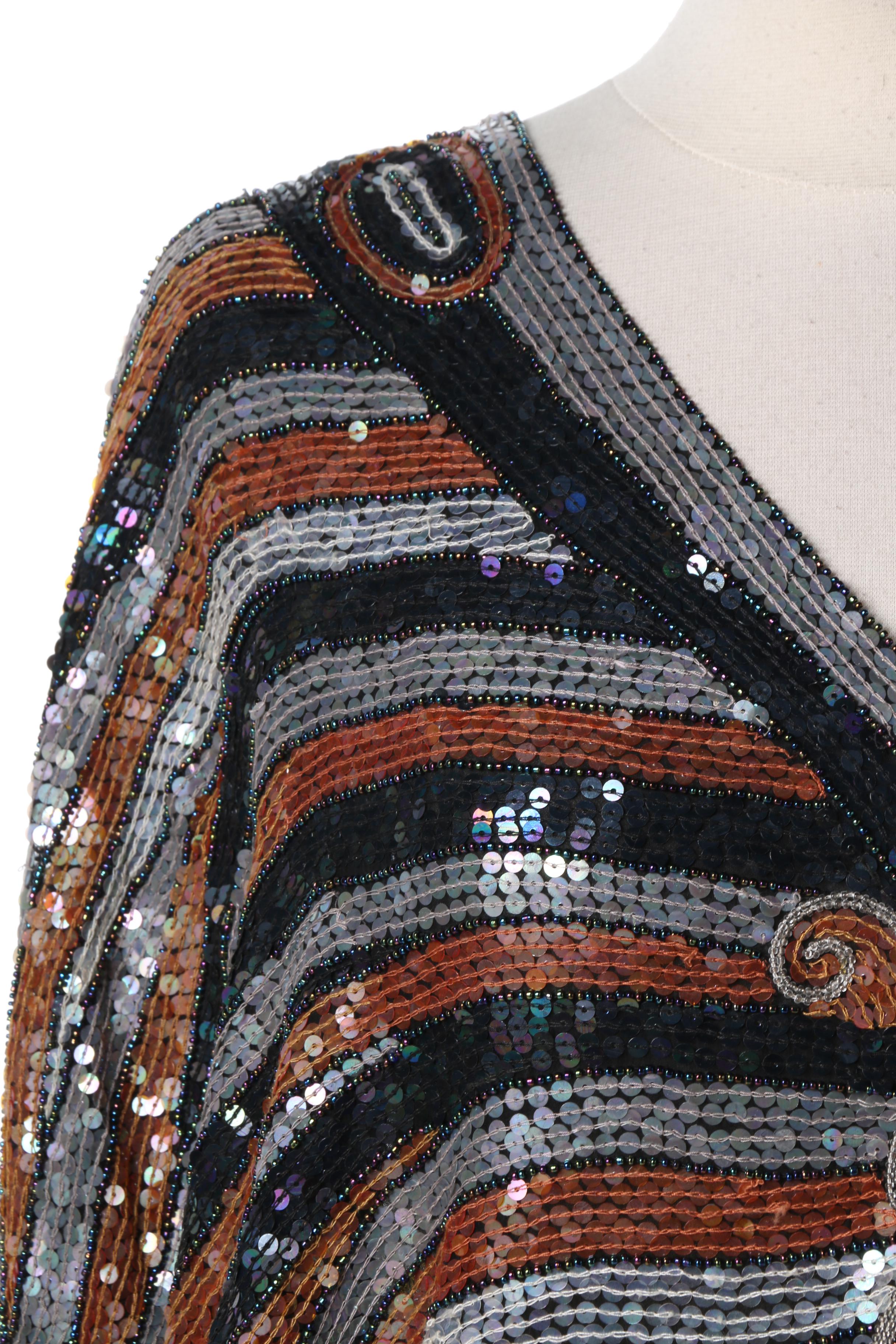 Women's Vintage Sequin Top