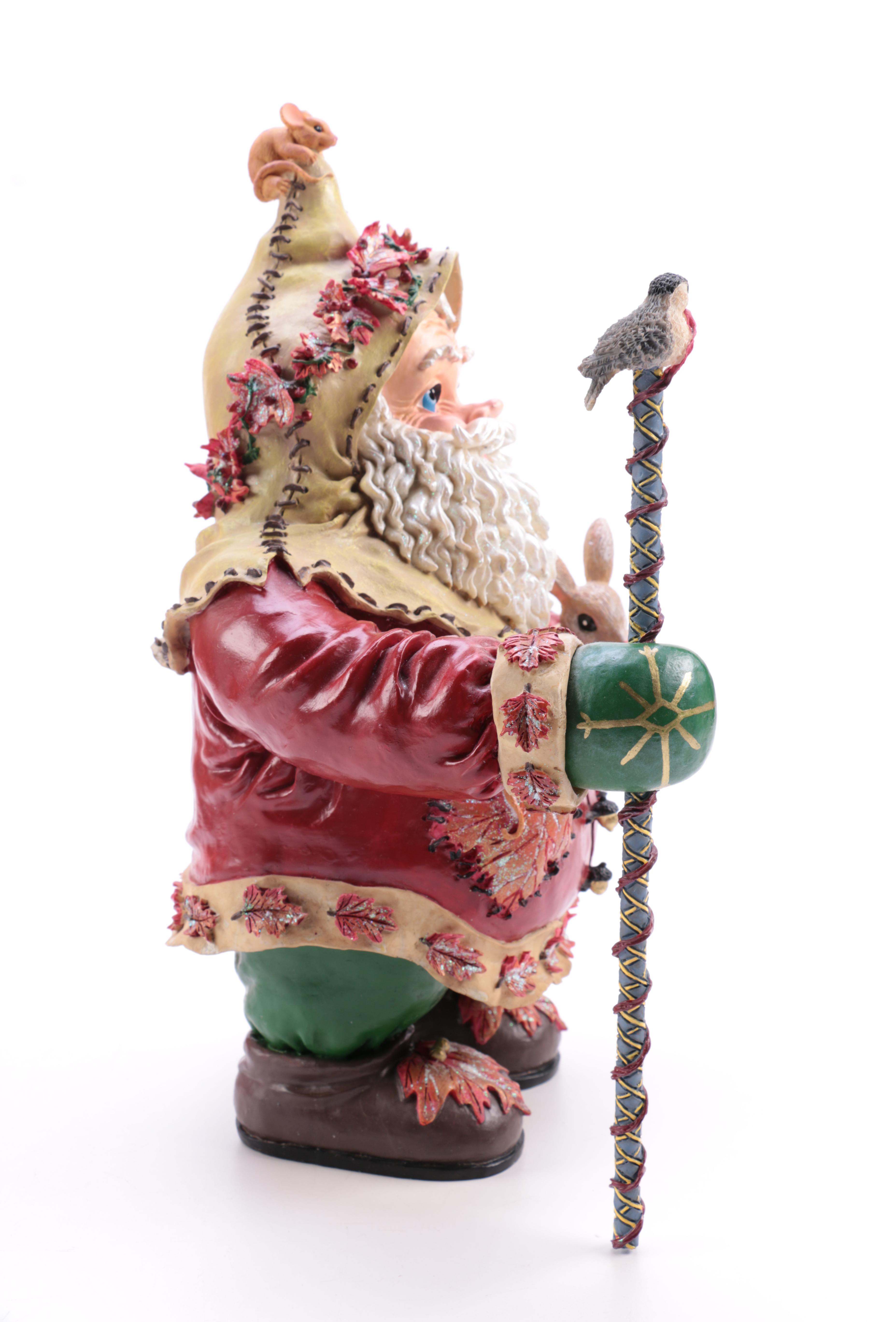Limited Edition Christopher Radko "Frosty Leaf Santa" Figurine