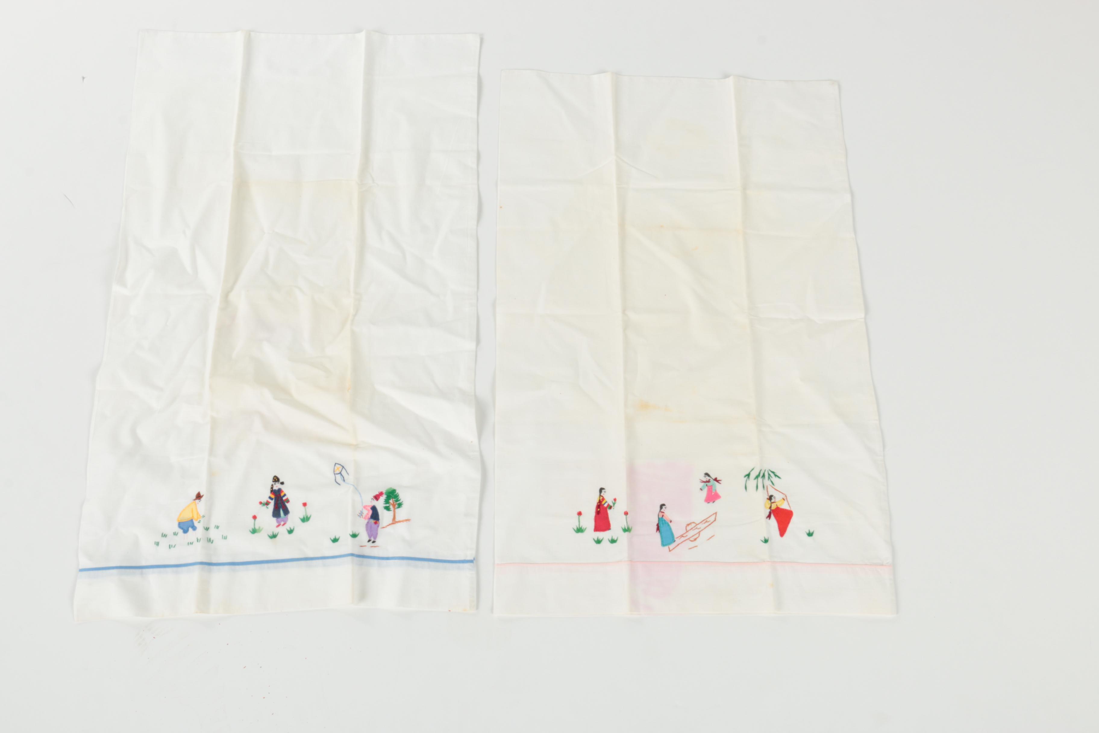 Children's Korean Clothing, Hand-Embroidered Pillowcases, and Accessories