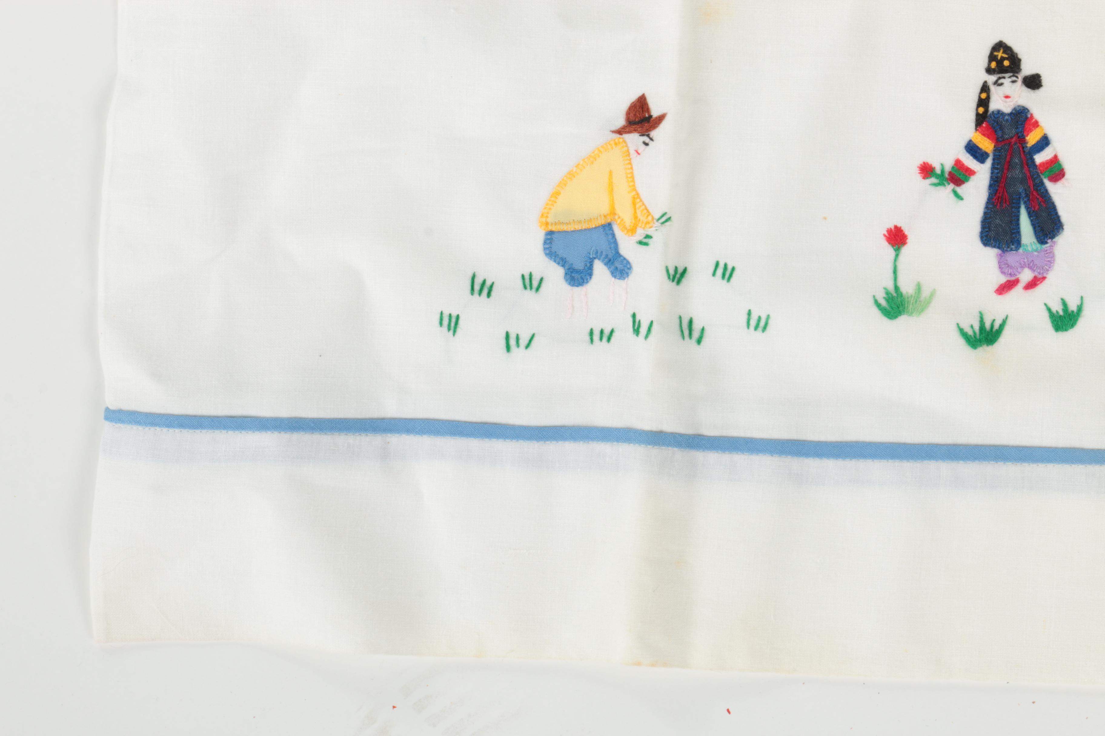 Children's Korean Clothing, Hand-Embroidered Pillowcases, and Accessories