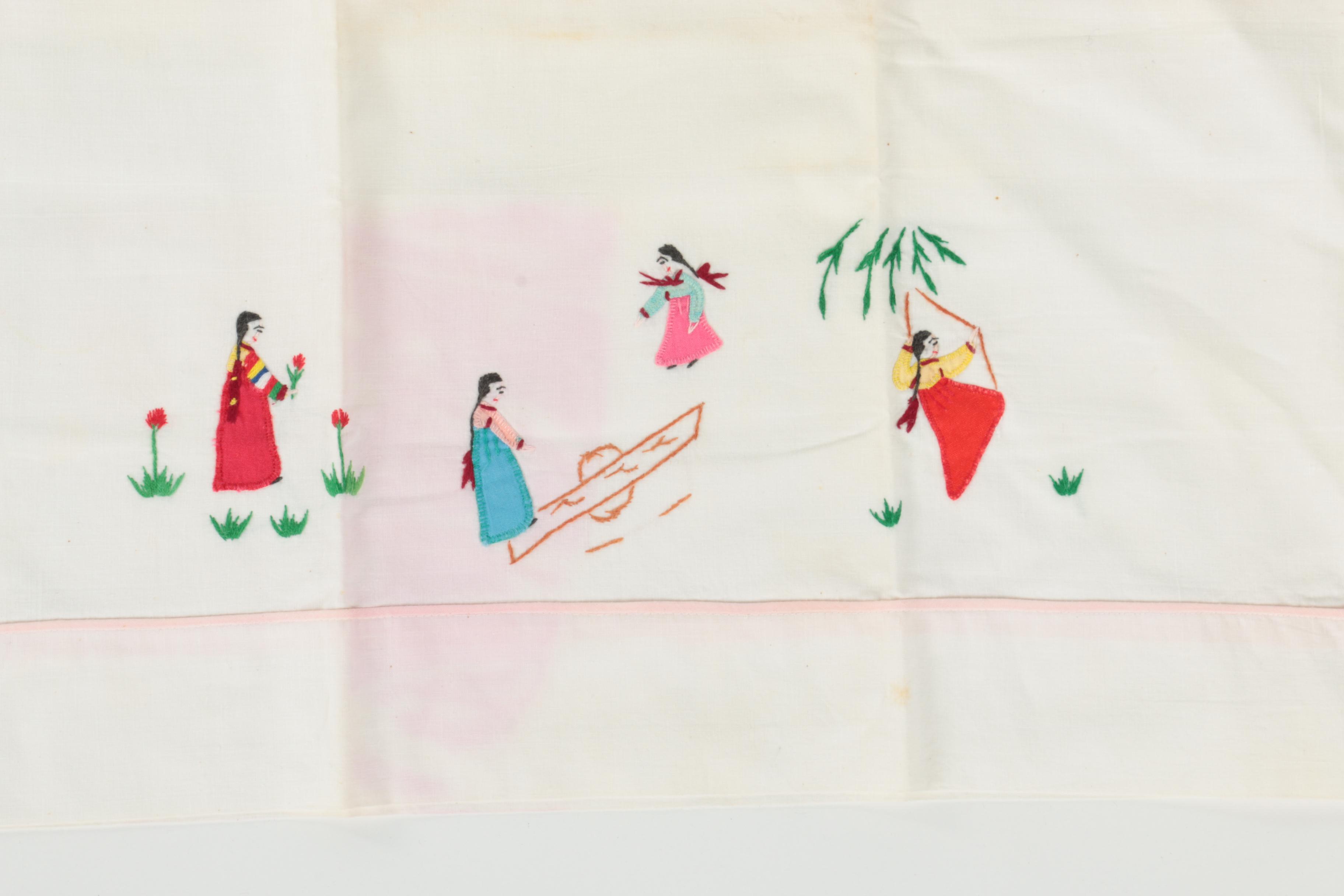 Children's Korean Clothing, Hand-Embroidered Pillowcases, and Accessories