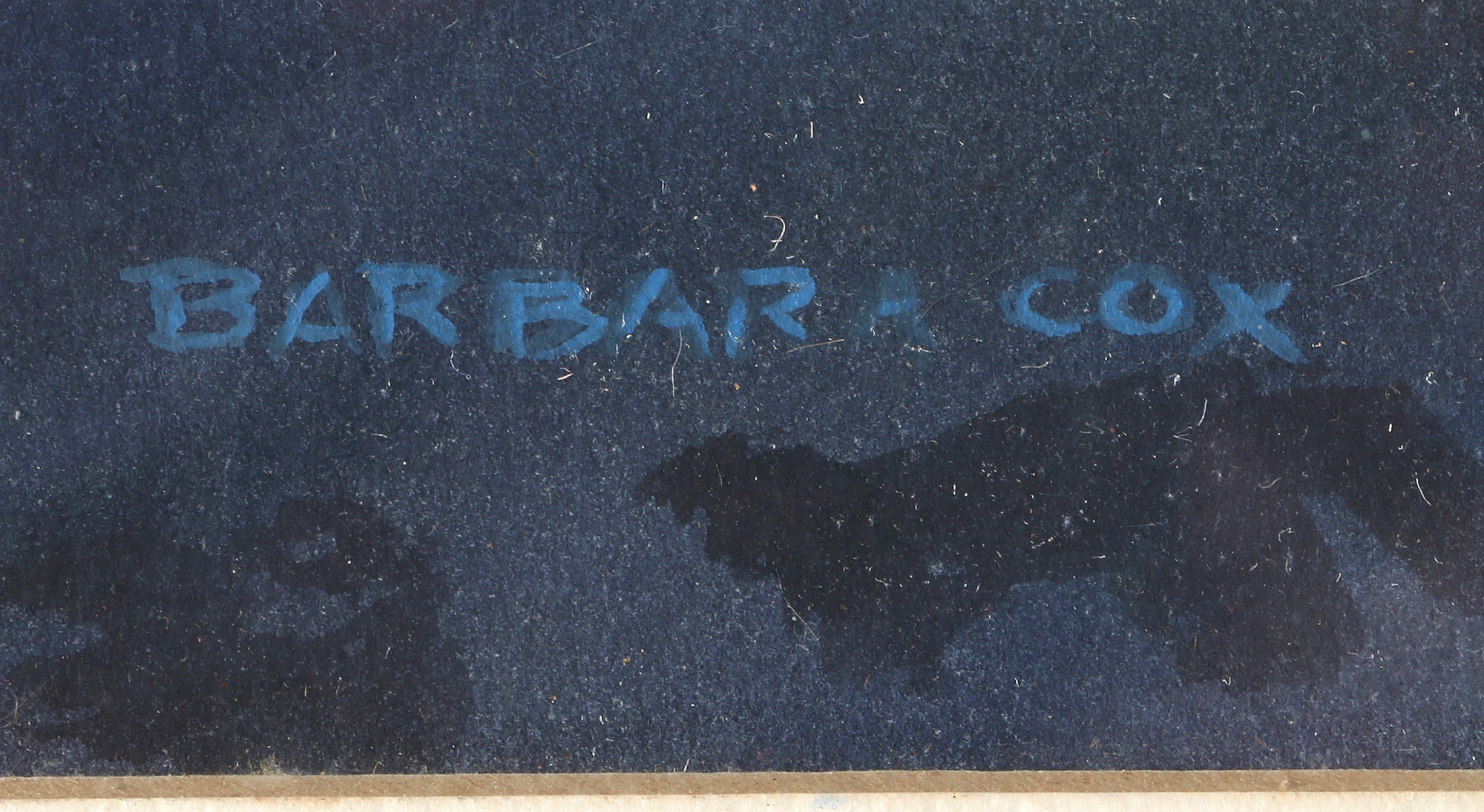 Barbara Cox Watercolor of a Lighthouse on a Rocky Shore