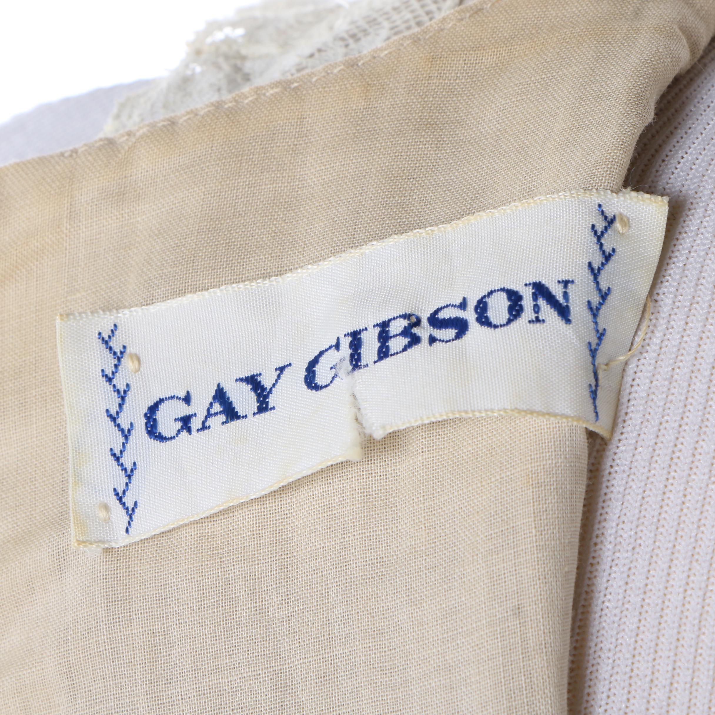 Circa 1960s Gay Gibson Dress
