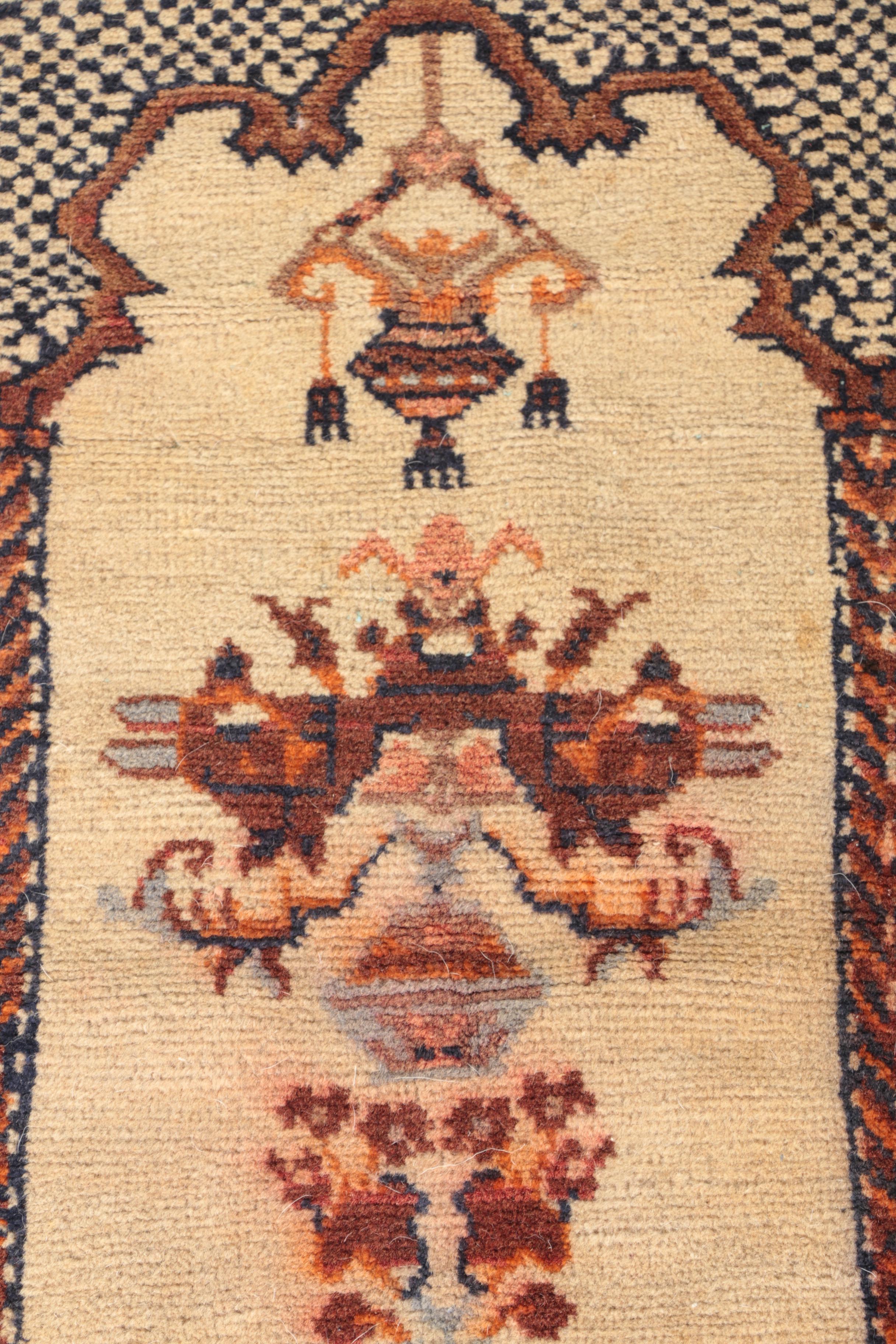 Hand-Knotted Ladik Anatolian Prayer Rug