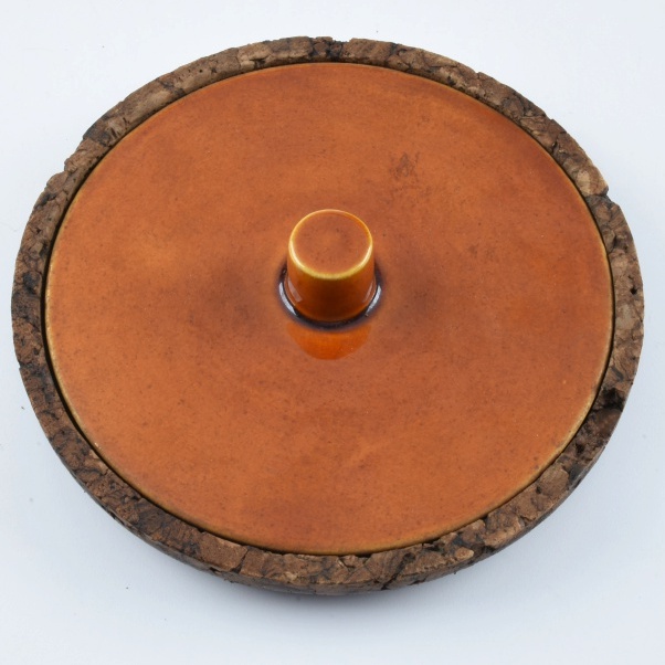 Vintage Mid-Century Cork Ice Bucket