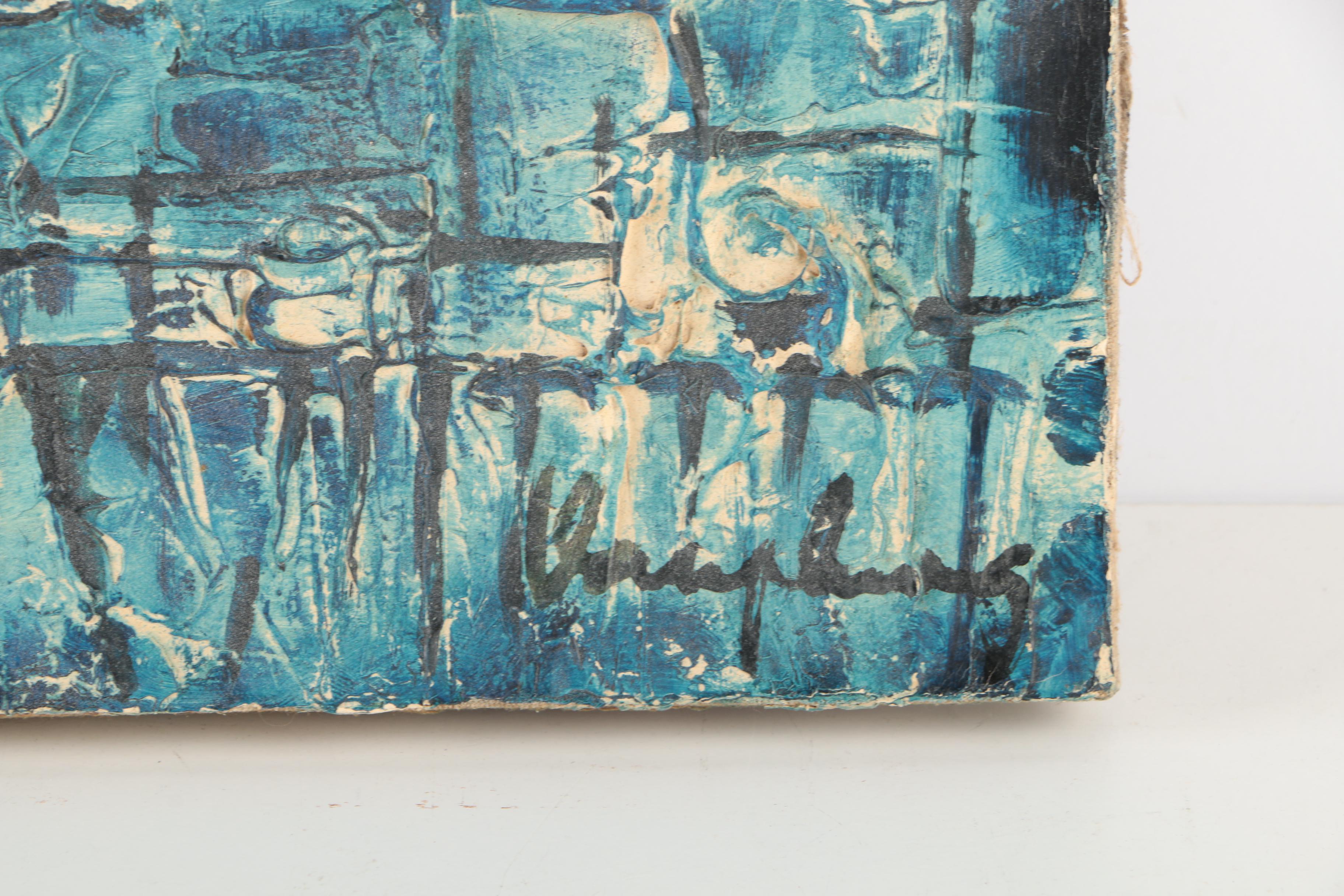 Abstract Oil Painting on Canvas