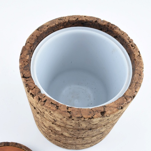 Vintage Mid-Century Cork Ice Bucket