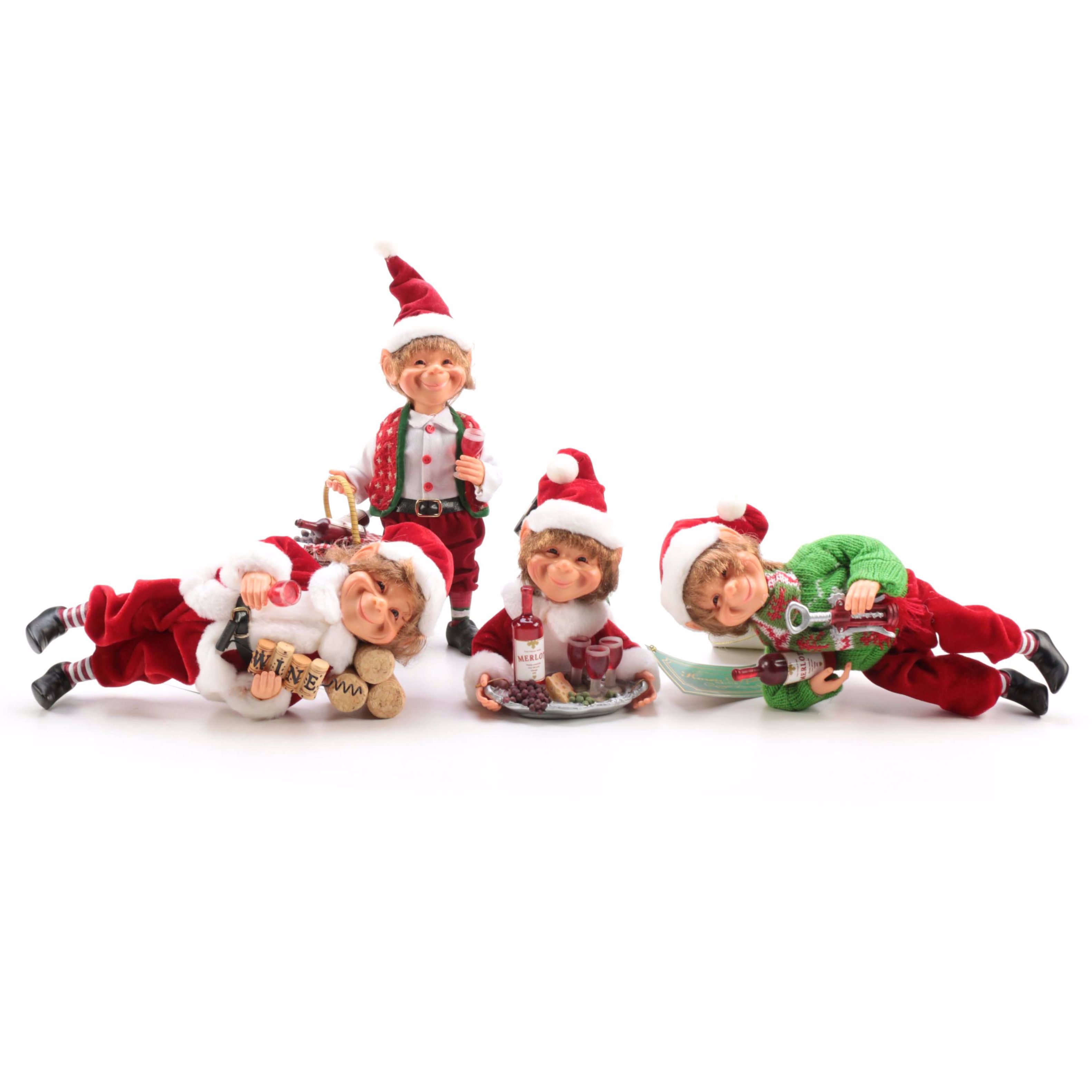 Collection of Karen Didion Wine Elves