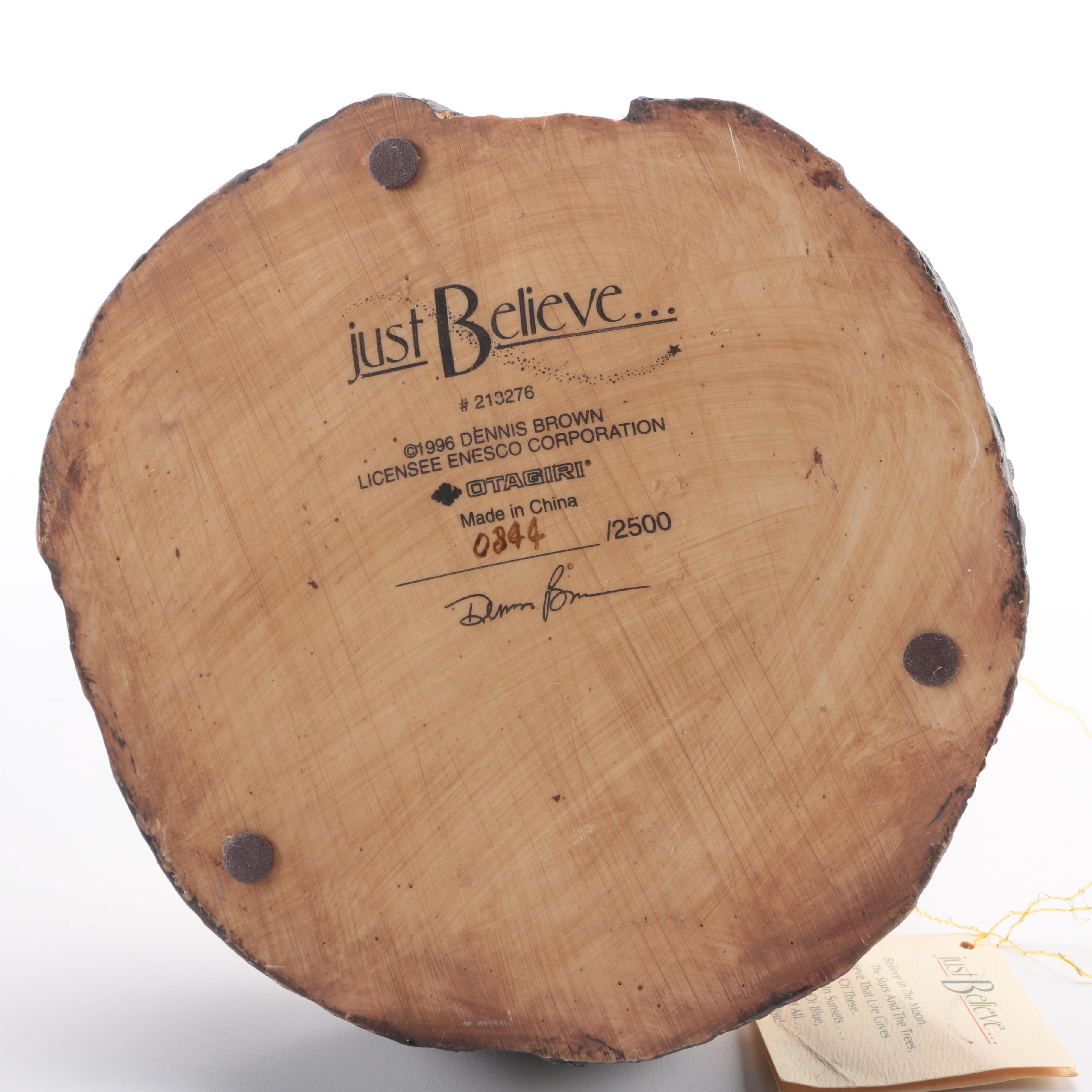 Collection of "Just Believe" Figurines by Dennis Brown