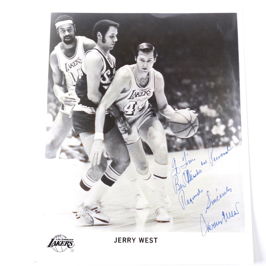 Jerry West Signed Photo