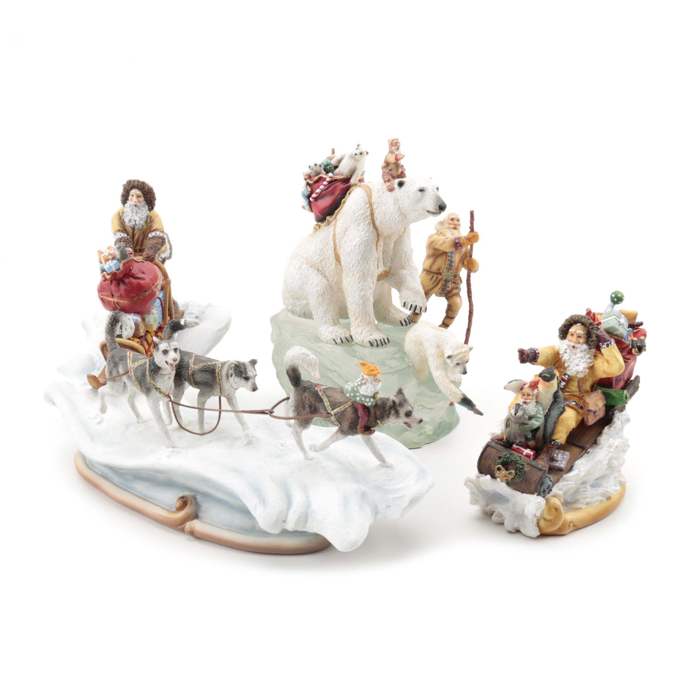 Limited Edition "Santa's World Travels" Maruri Figurines
