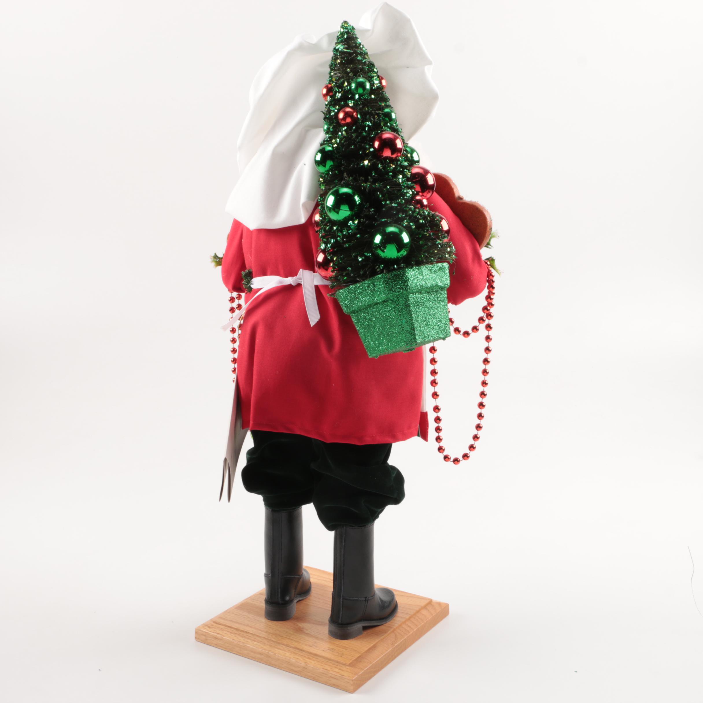 Lynn Haney "Christmas Pastries" Santa Claus Soft Sculpture