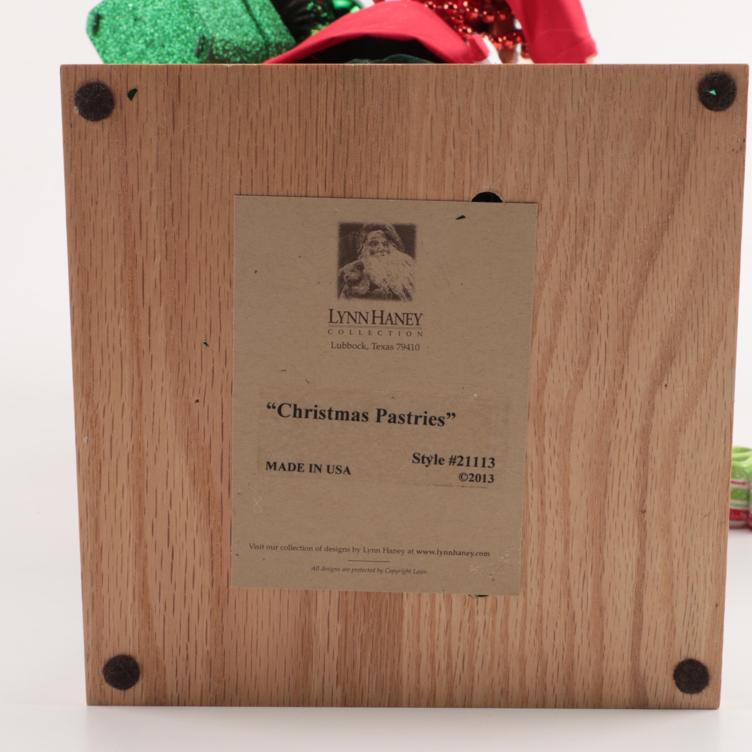 Lynn Haney "Christmas Pastries" Santa Claus Soft Sculpture