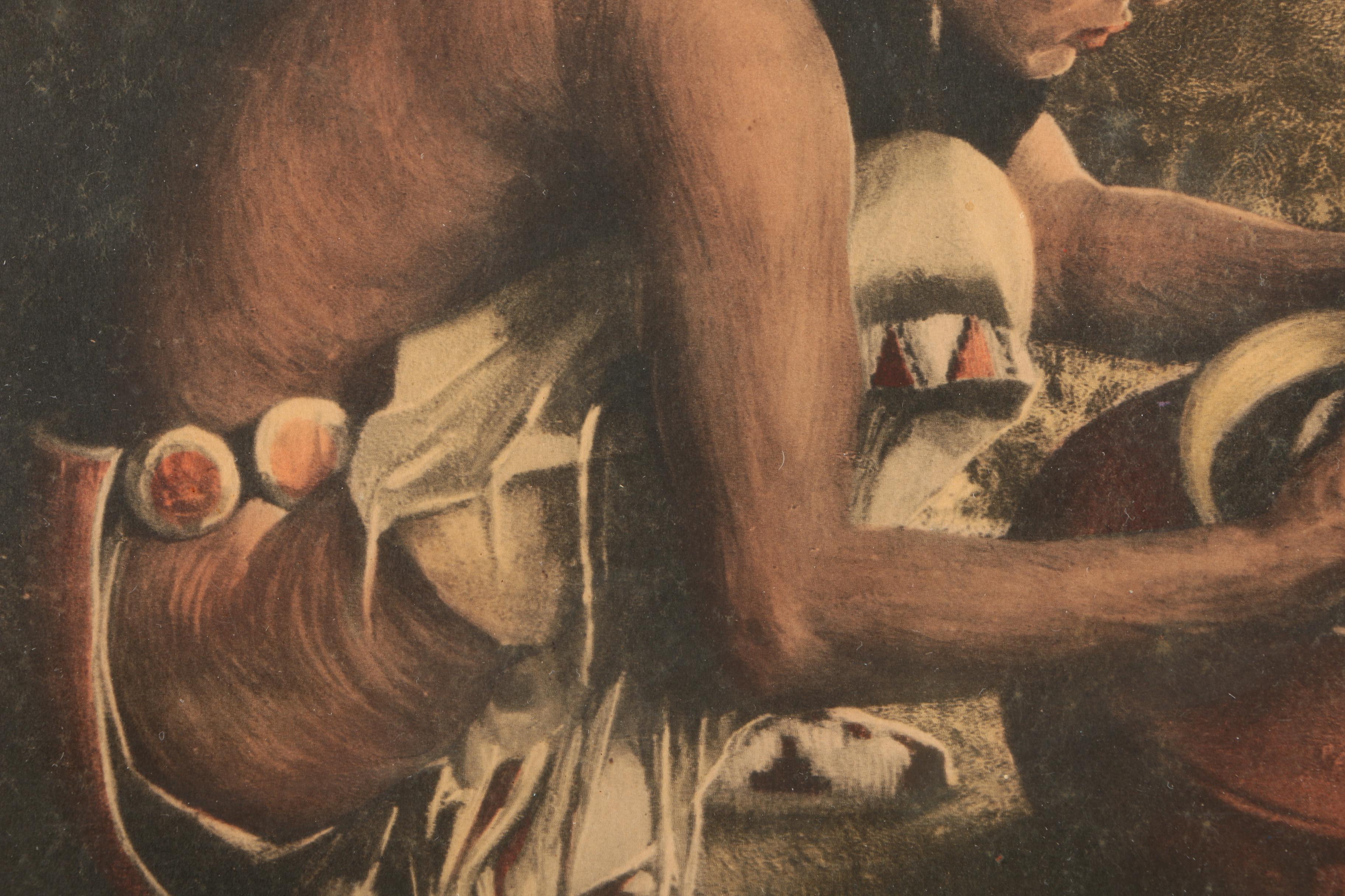 Lithograph After Eanger Irving Couse "Treasure Jar"