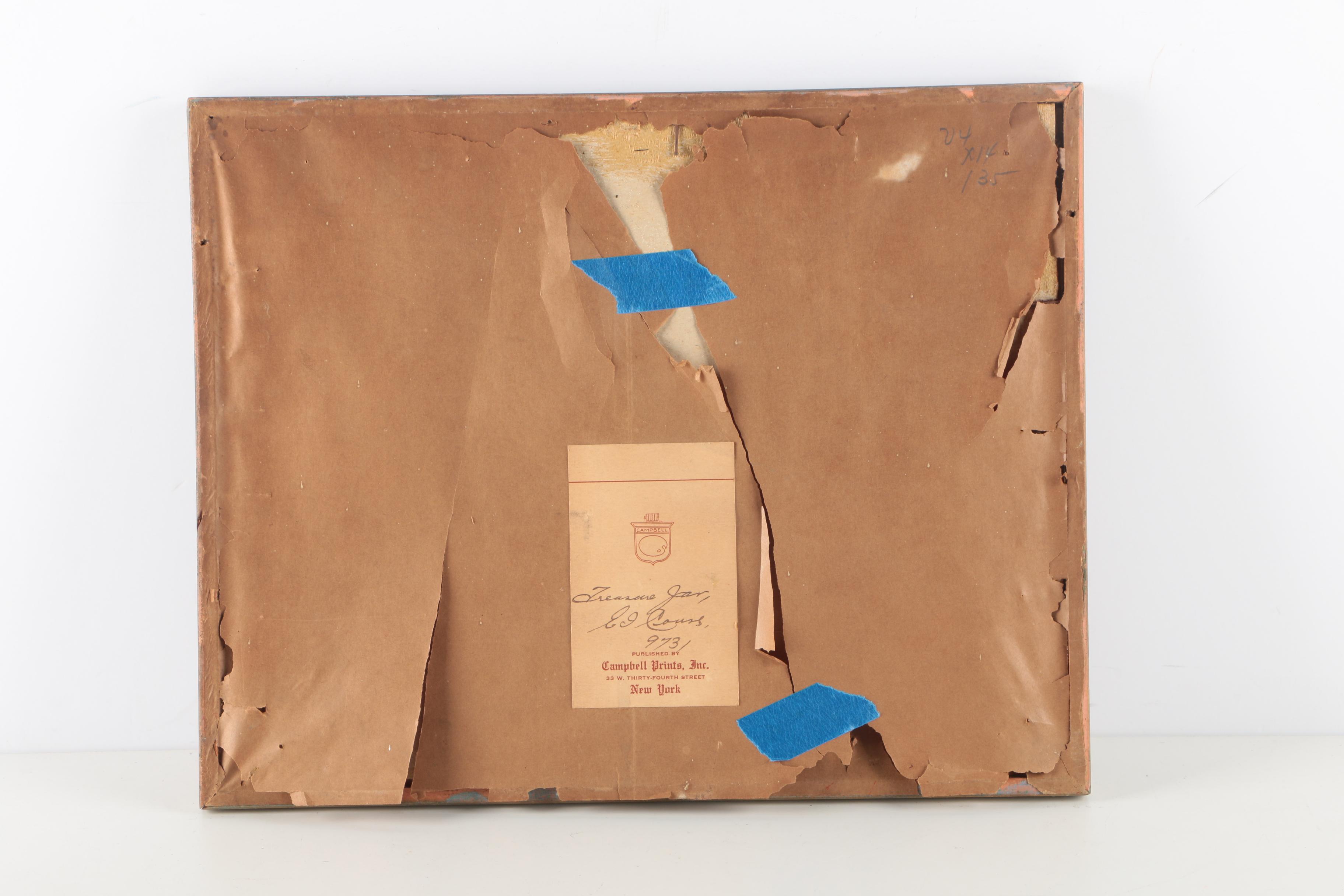 Lithograph After Eanger Irving Couse "Treasure Jar"